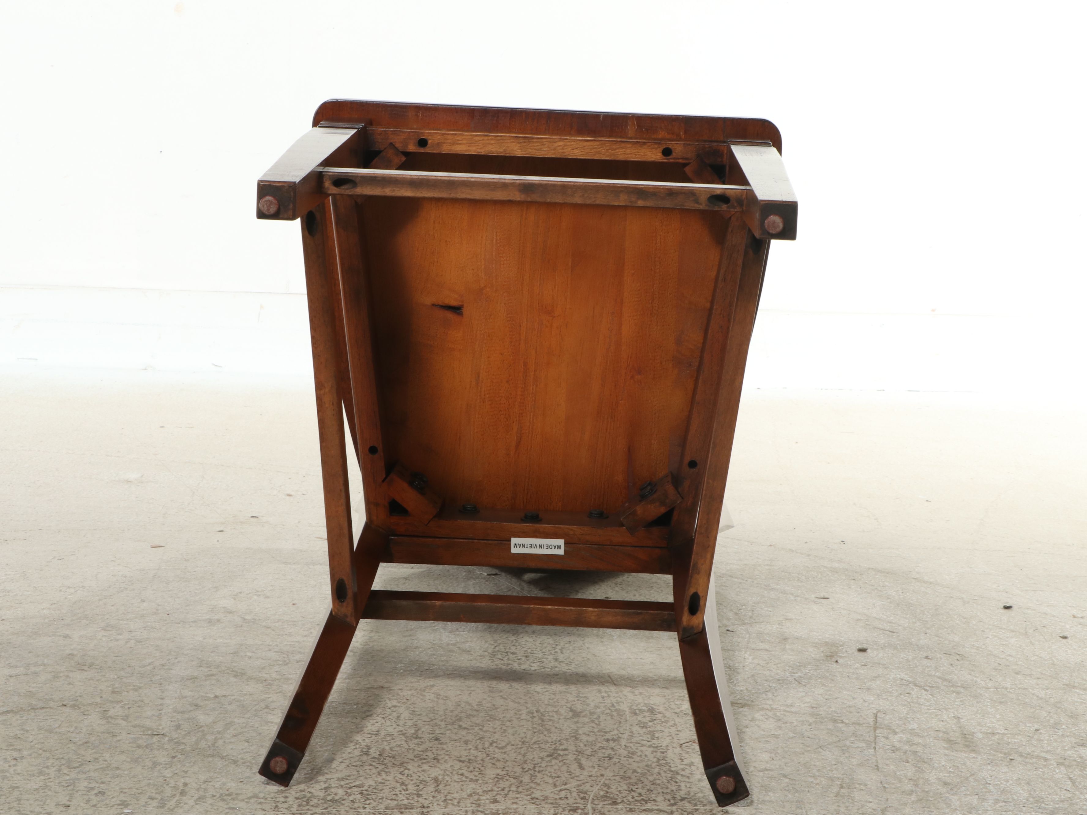 Nine-Piece Contemporary Federal Style Walnut Finish High Top Dining Set