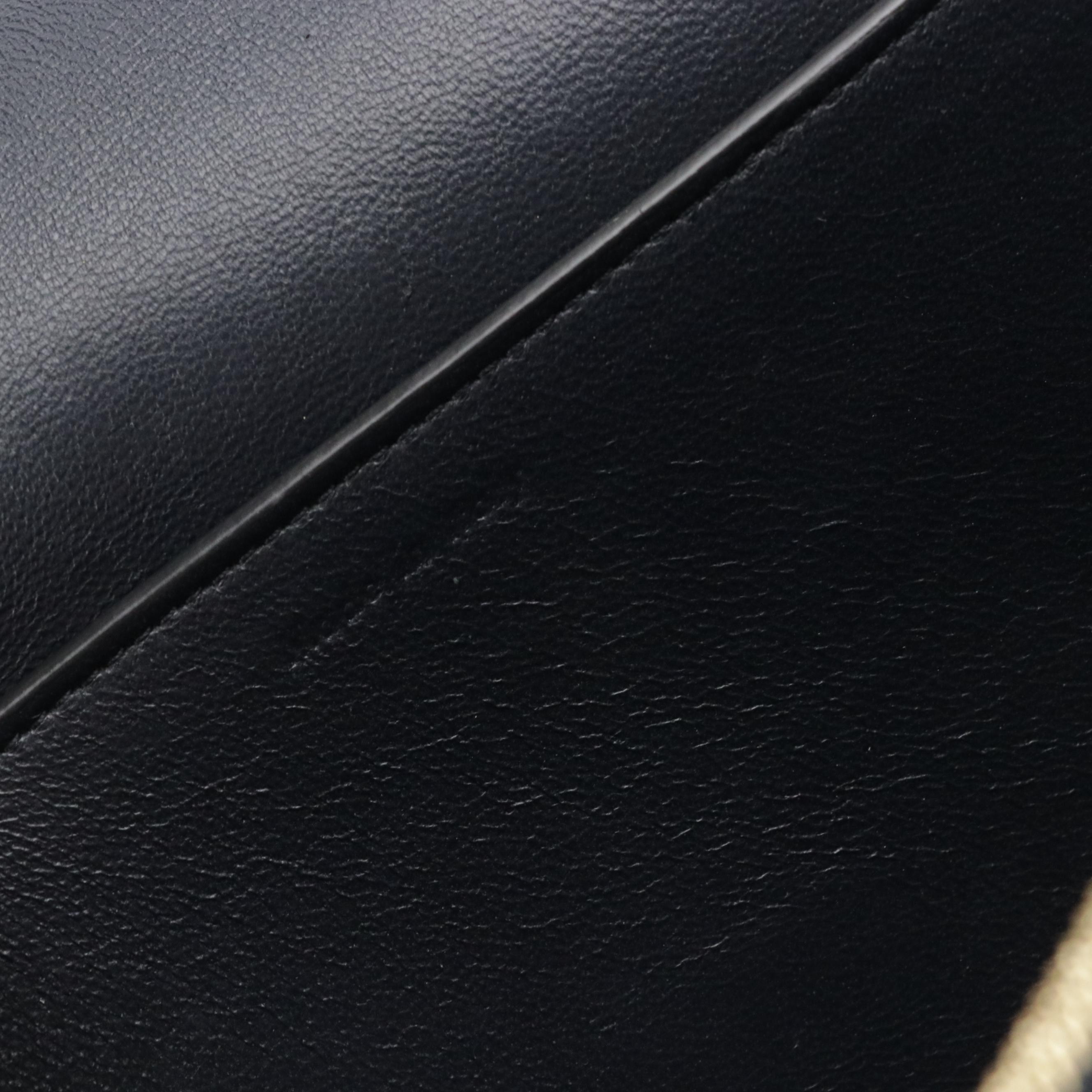 Céline Medium Frame Shoulder Bag in Navy Blue and Red Calfskin Leather