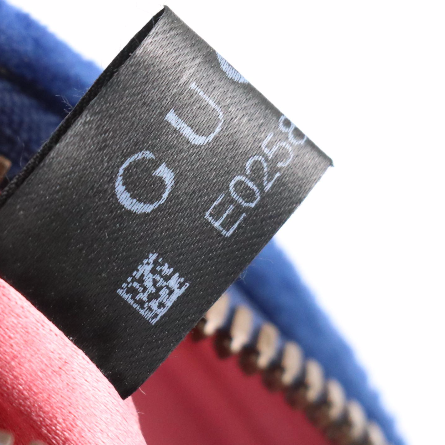 Gucci GG Marmont Belt Bag in Royal Blue Chevron Velvet and Leather