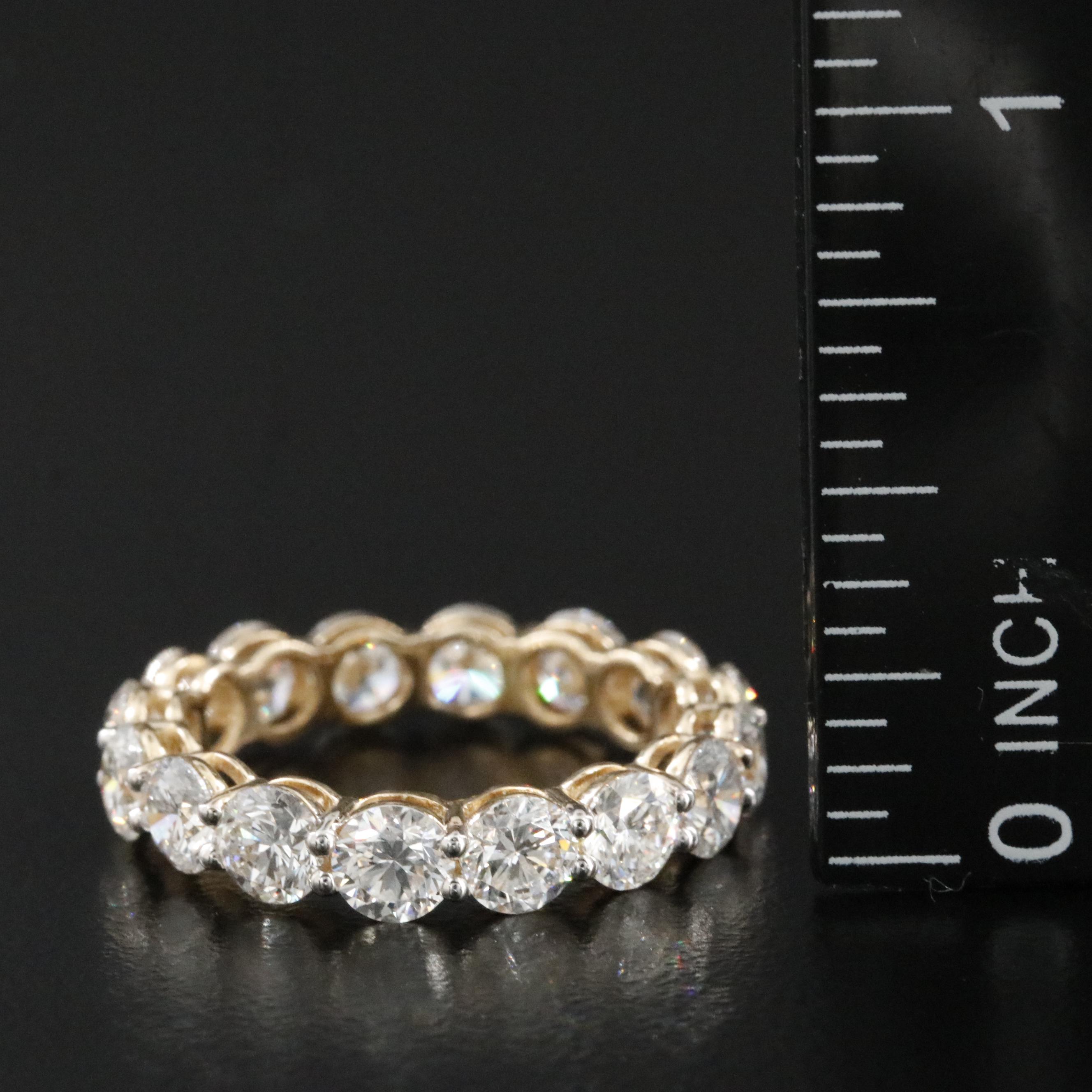 14K 4.49 CTW Lab Grown Diamond Eternity Band