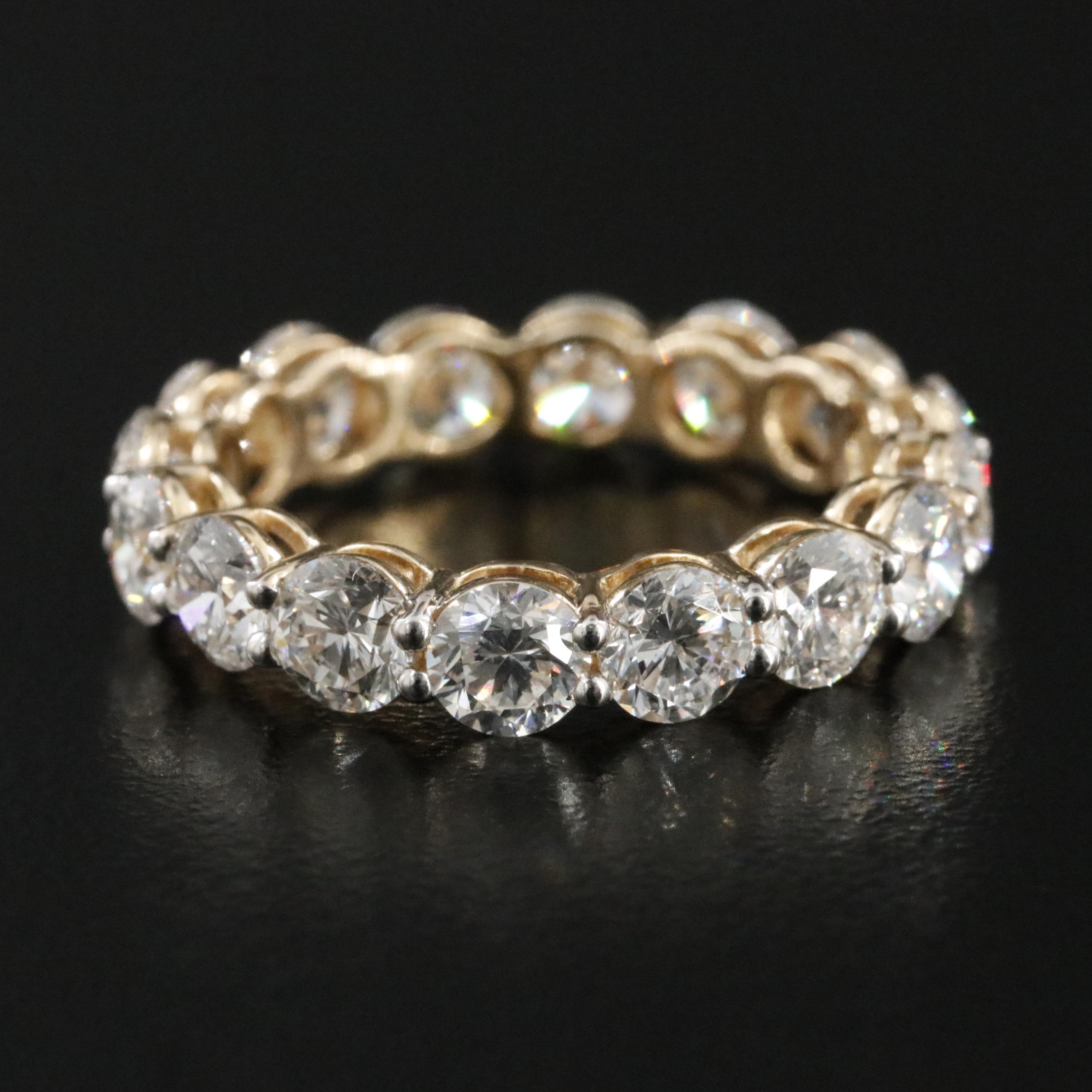 14K 4.49 CTW Lab Grown Diamond Eternity Band