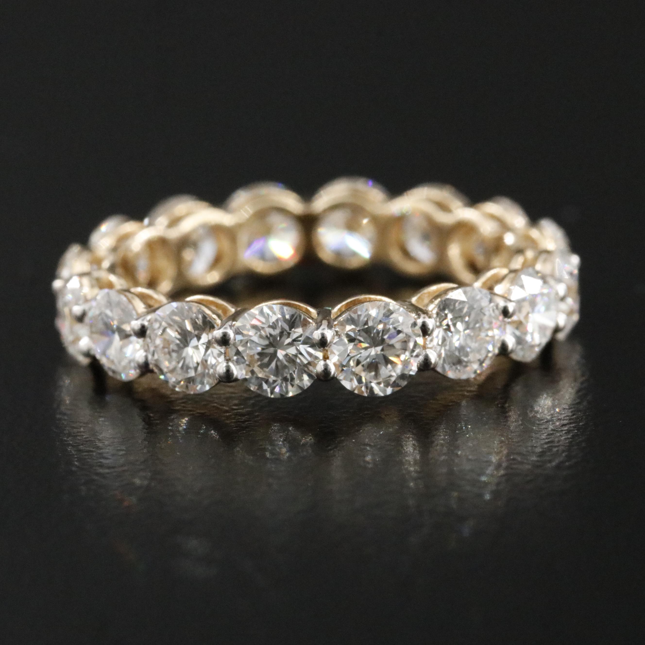 14K 4.49 CTW Lab Grown Diamond Eternity Band