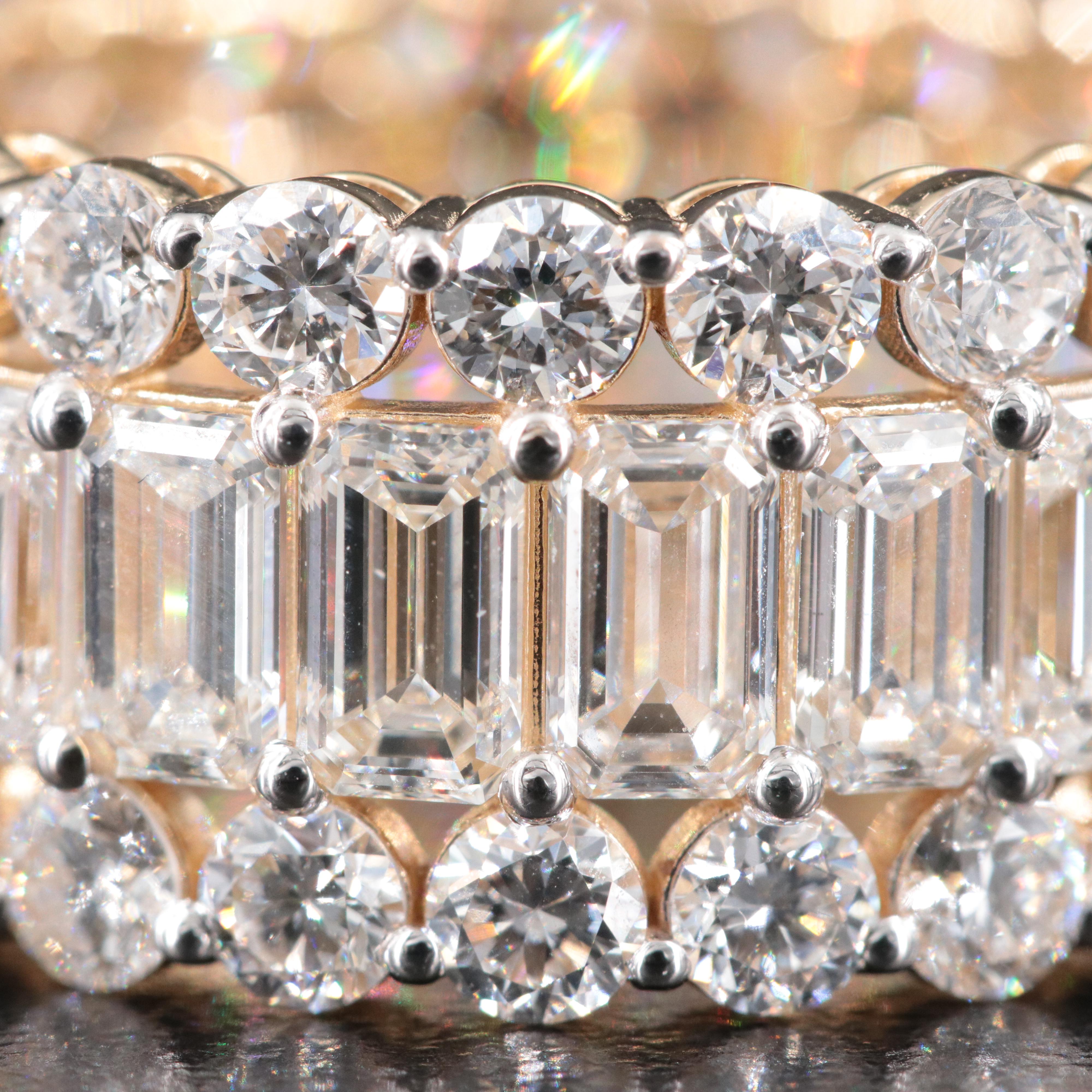 14K 12.18 CTW Lab Grown Diamond Eternity Band