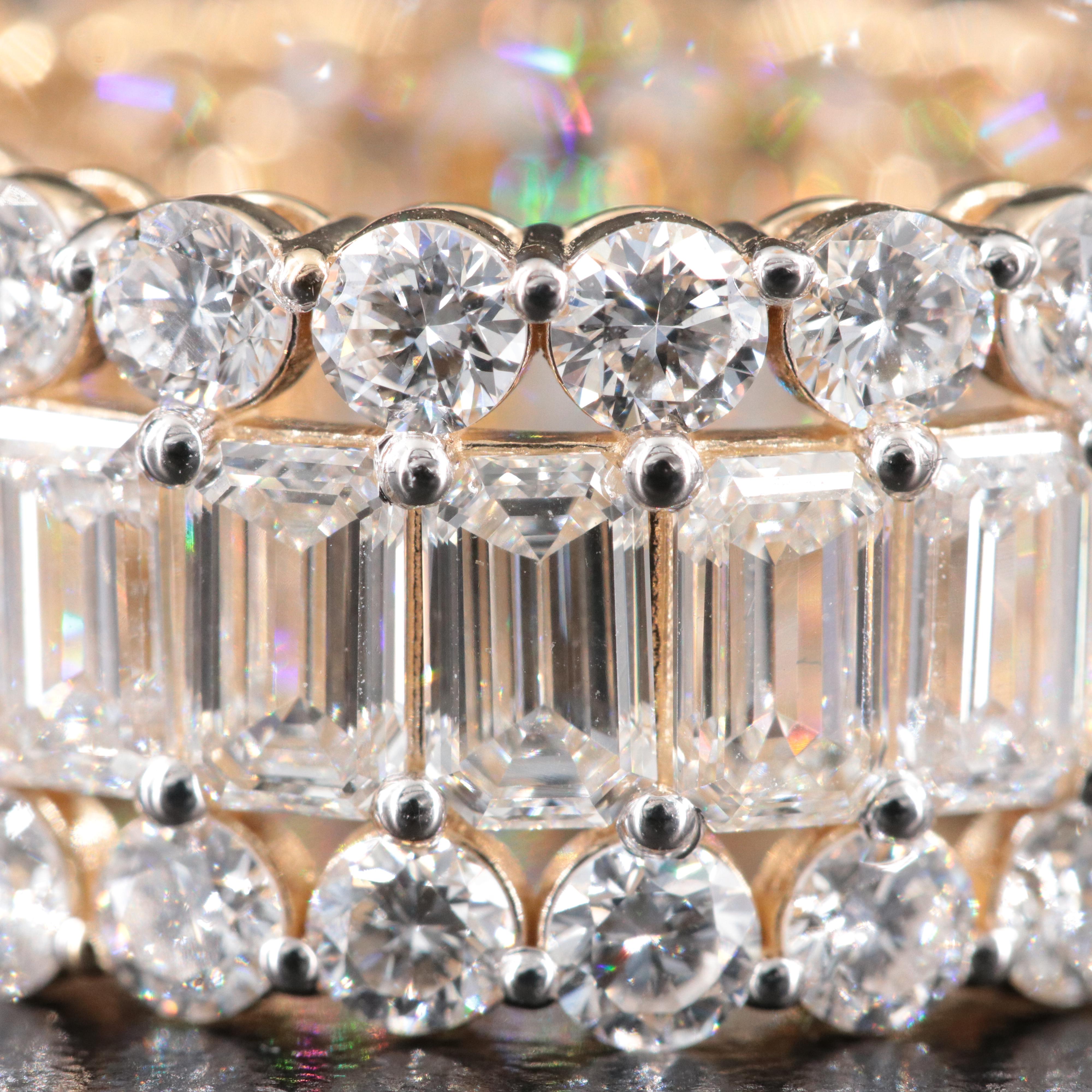 14K 12.18 CTW Lab Grown Diamond Eternity Band