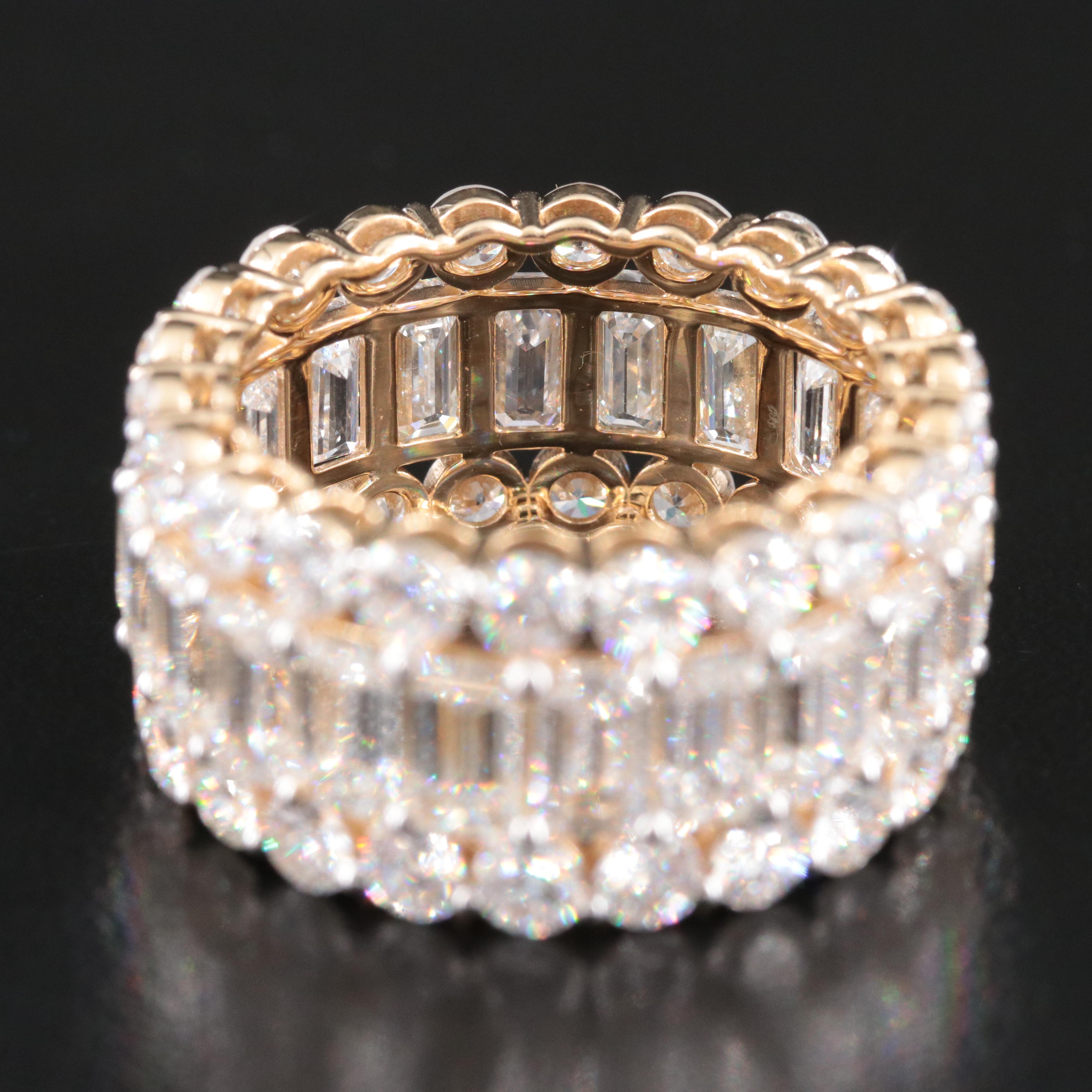 14K 12.18 CTW Lab Grown Diamond Eternity Band