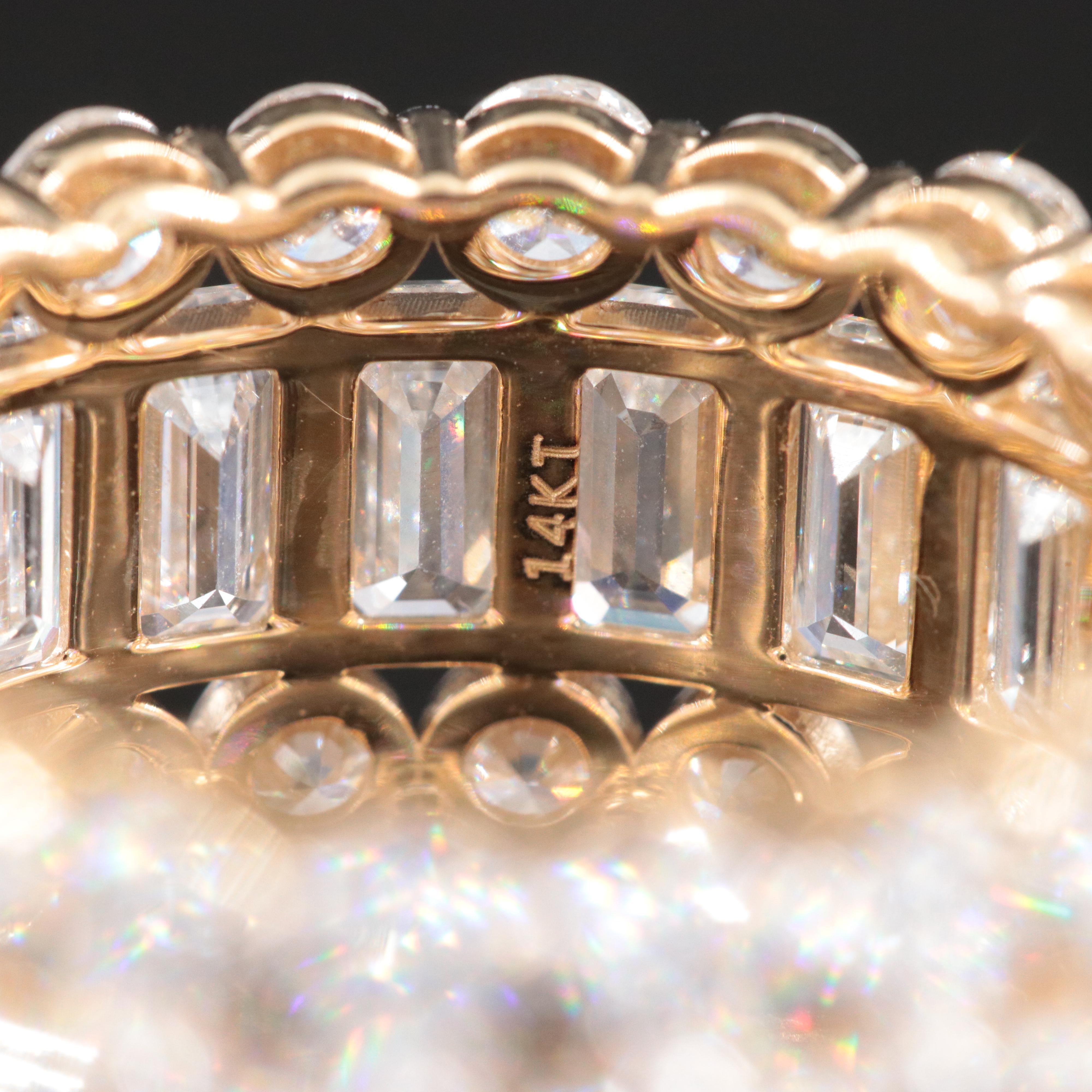 14K 12.18 CTW Lab Grown Diamond Eternity Band