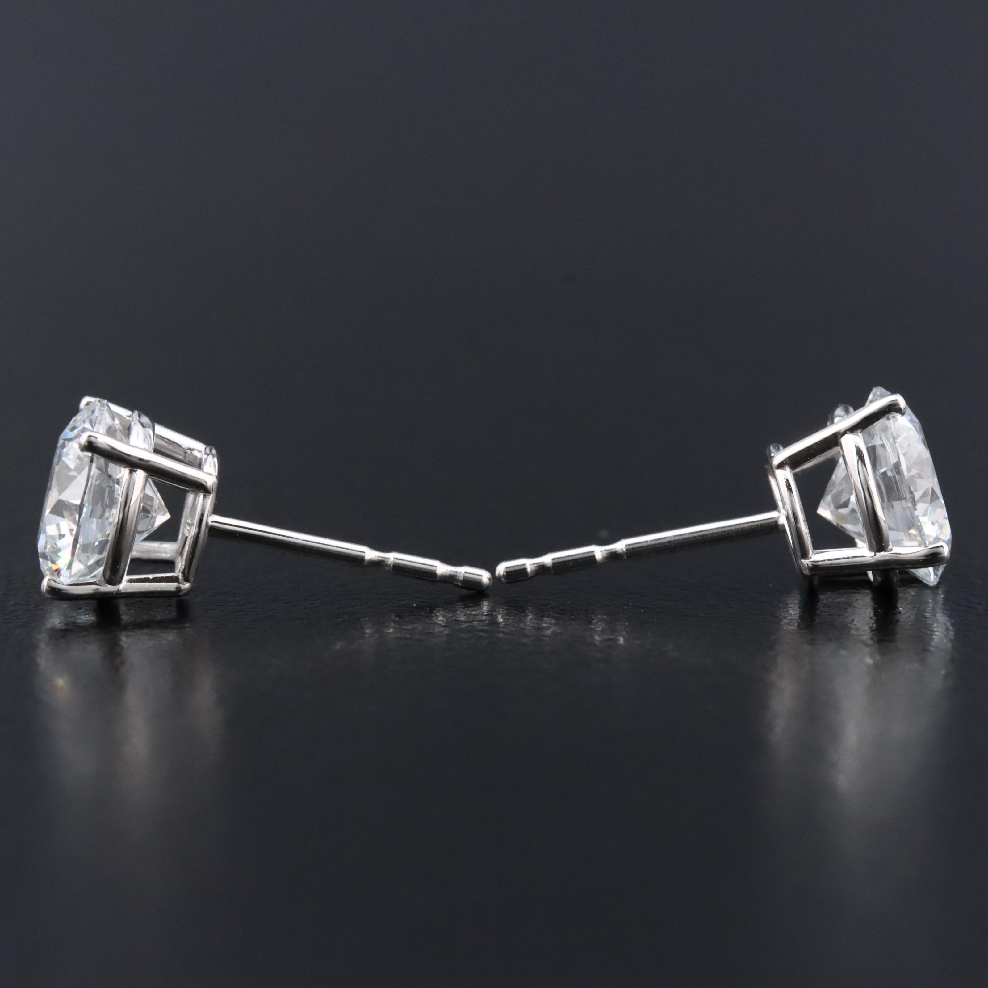 14K 2.06 CTW Lab Grown Diamond  Stud Earrings