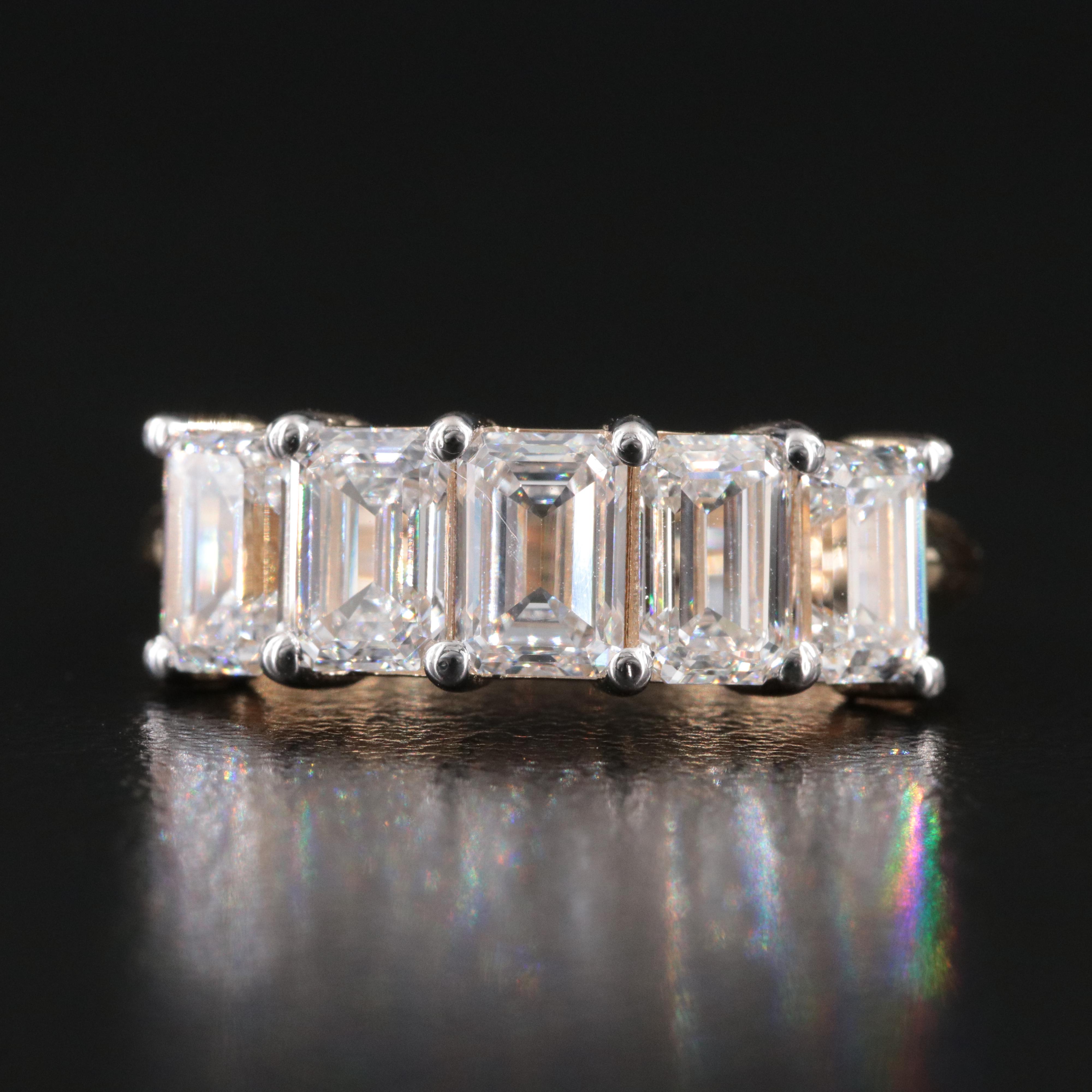 14K 2.99 CTW Lab Grown Diamond Ring