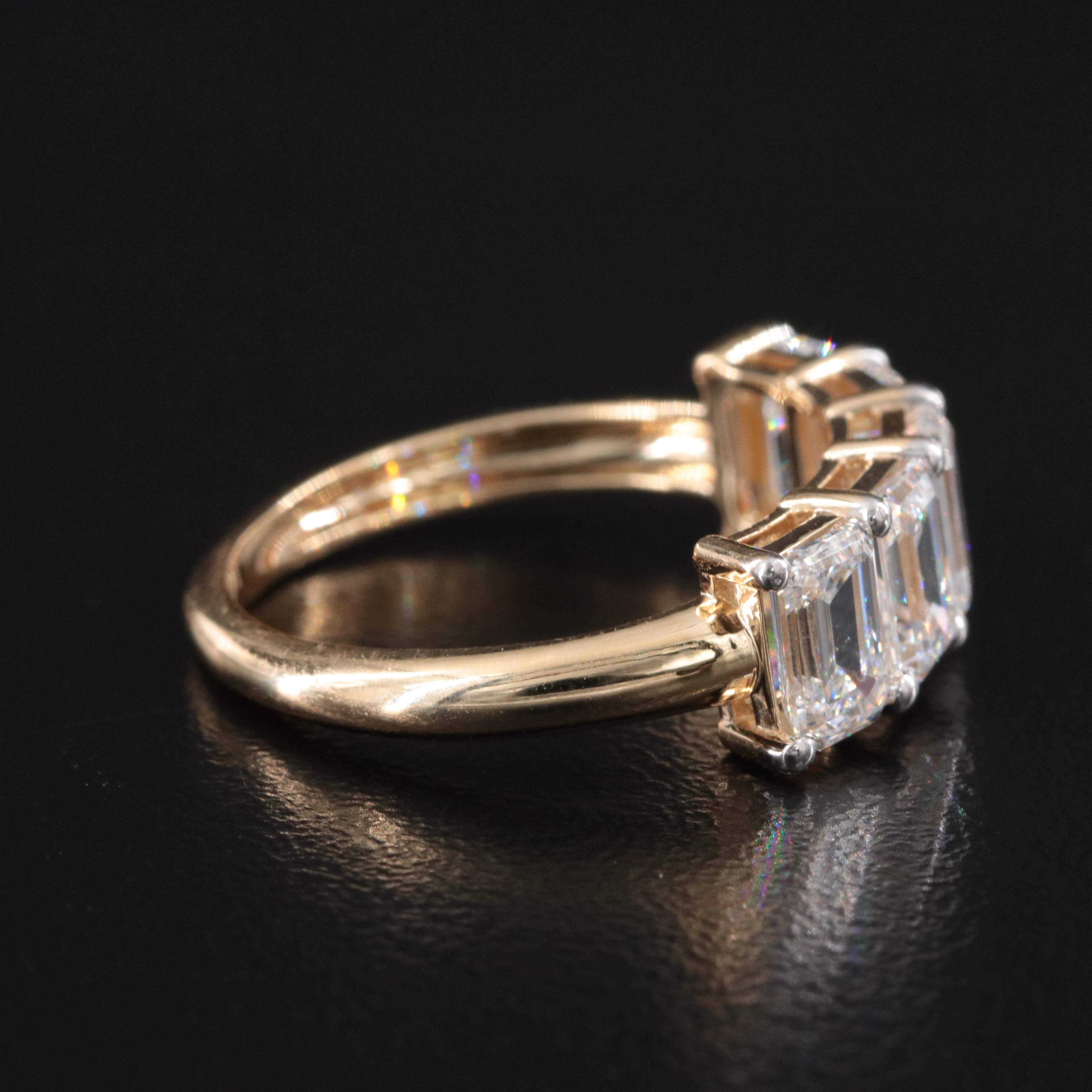 14K 2.99 CTW Lab Grown Diamond Ring