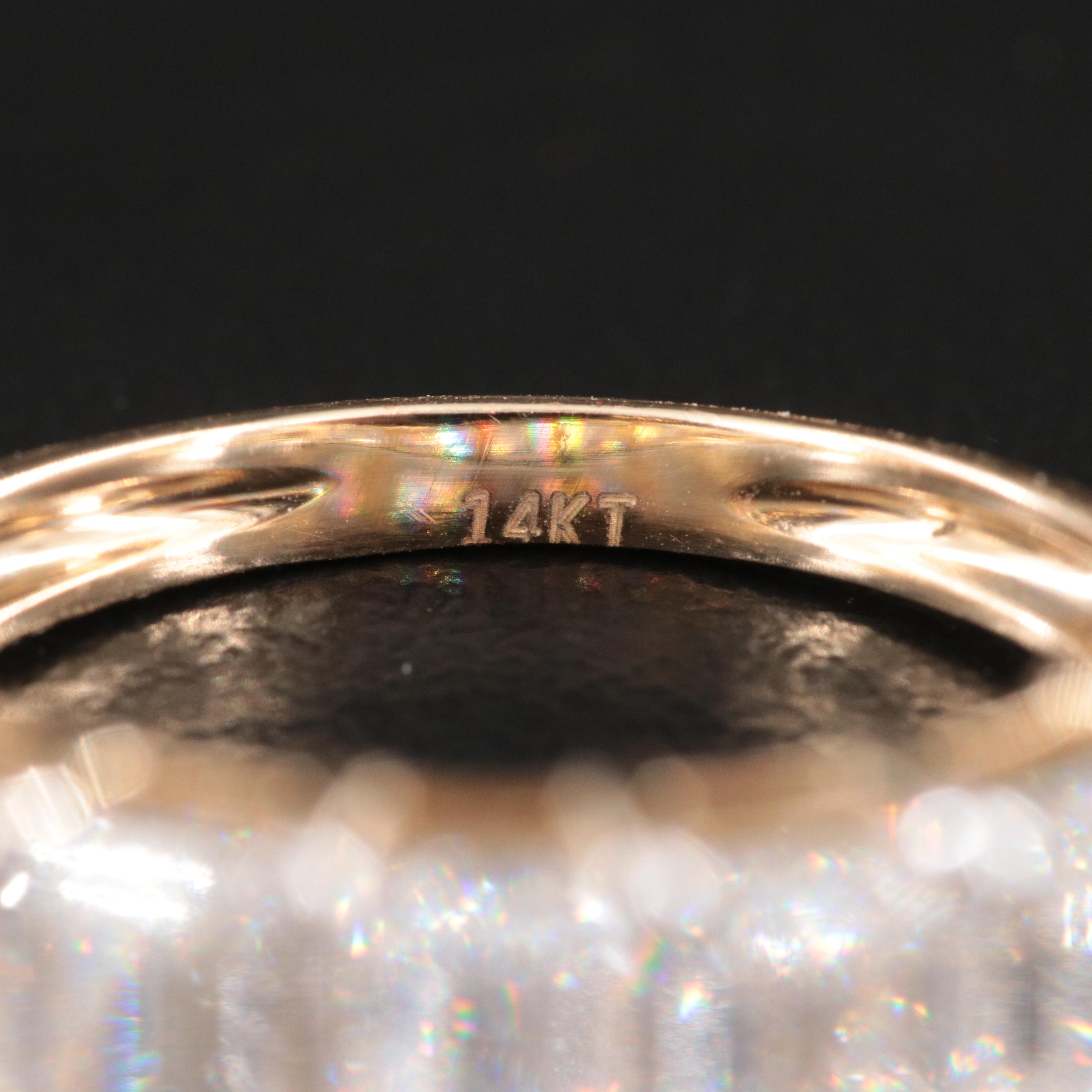 14K 2.99 CTW Lab Grown Diamond Ring