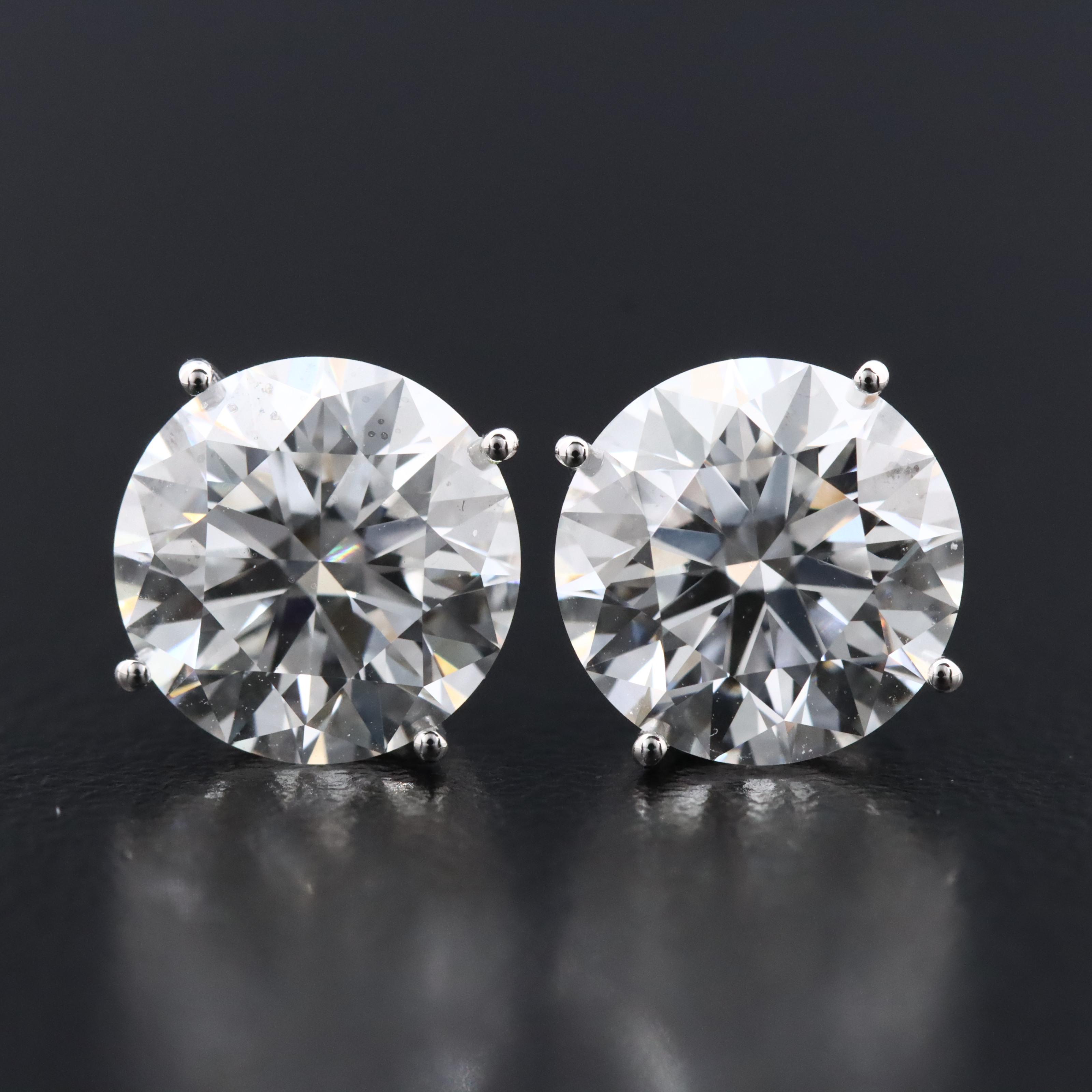 14K 4.08 CTW Lab Grown Diamond Stud Earrings
