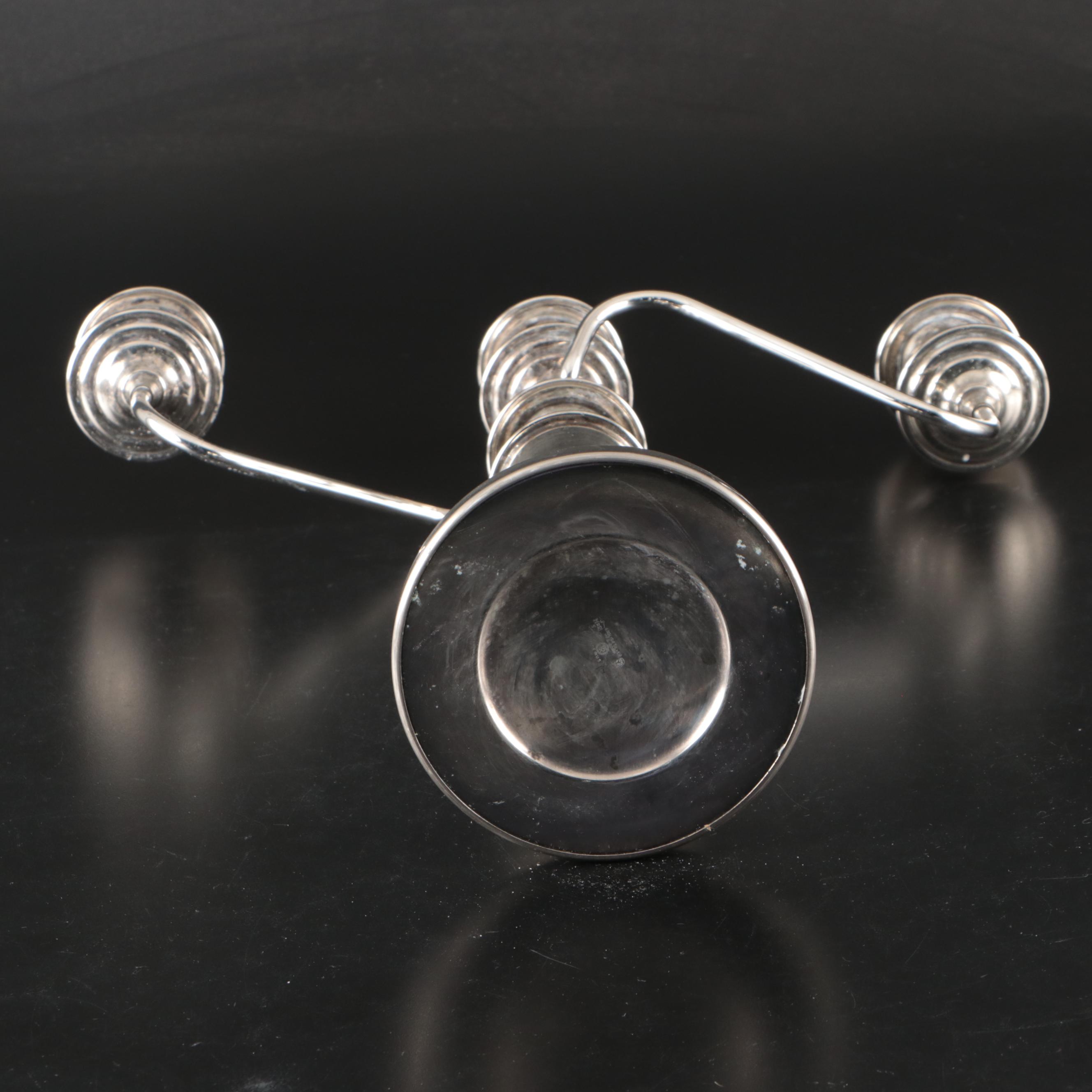 English Silver Mfg. Corp. Silver Plate Candelabra