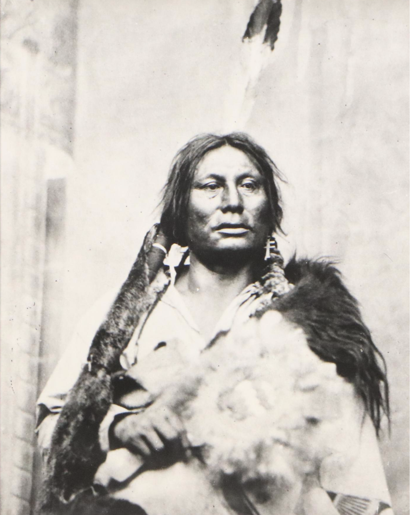 Silver Gelatin Portrait Photograph of Hunkpapa Lakota Leader Gall