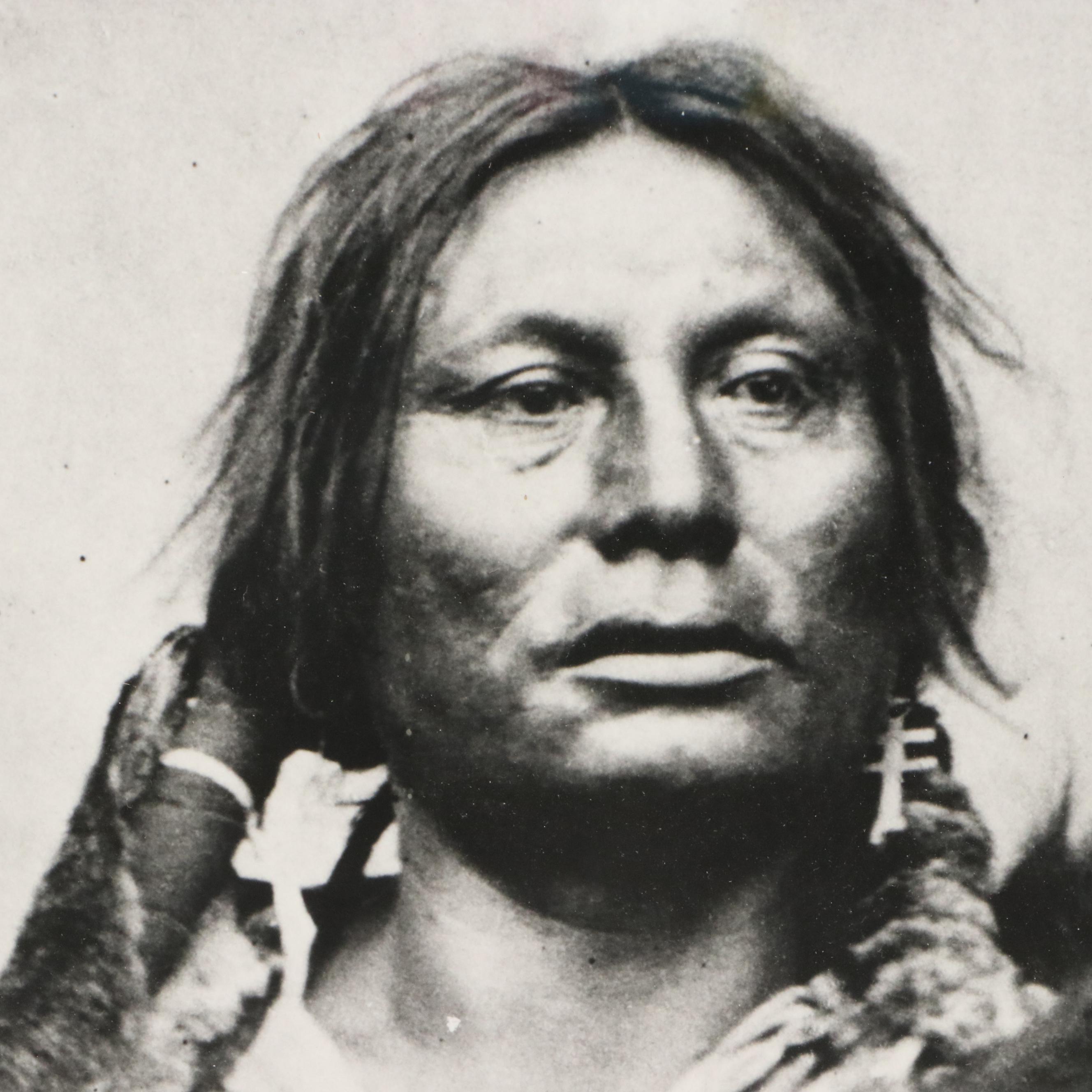 Silver Gelatin Portrait Photograph of Hunkpapa Lakota Leader Gall