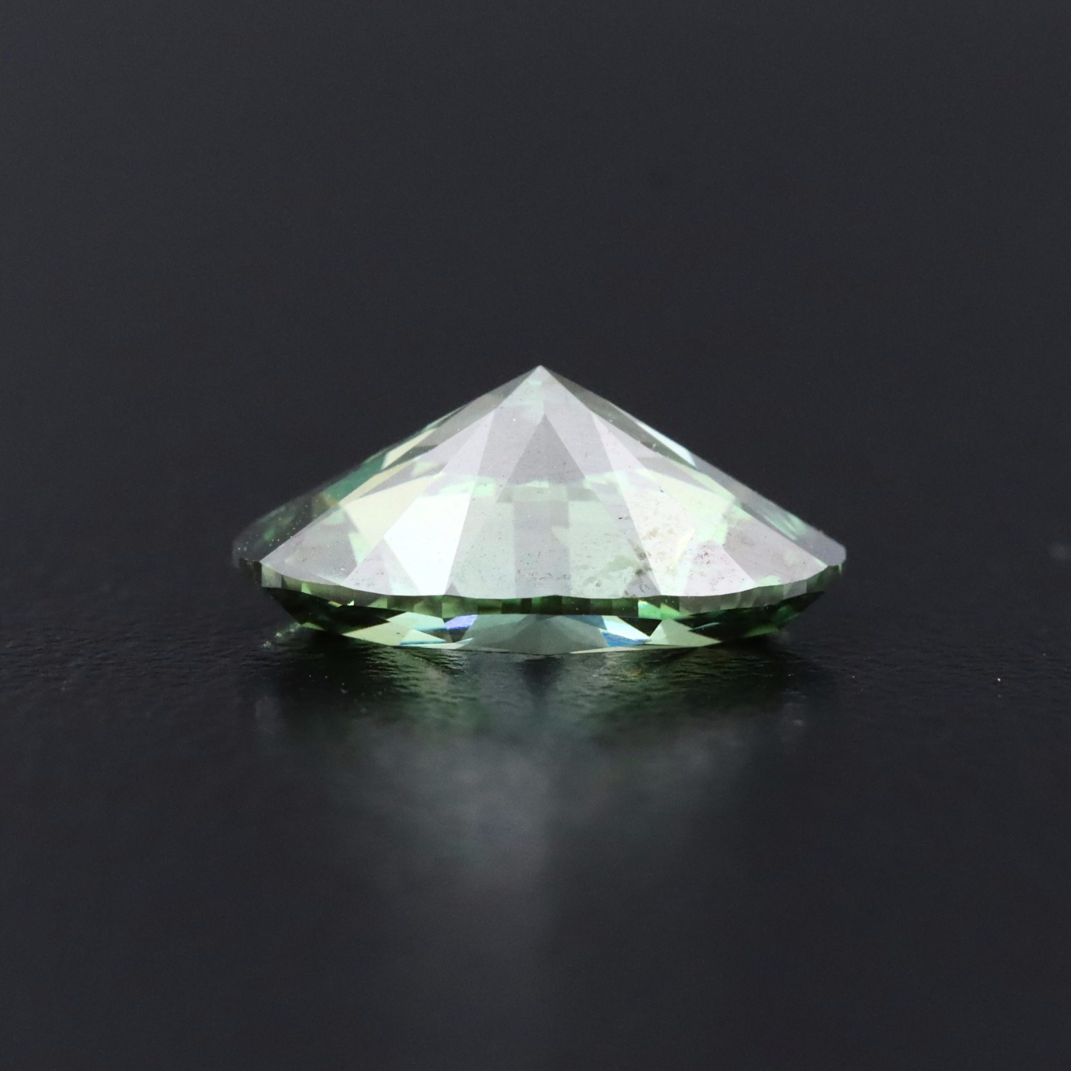 Loose 3.09 CT Lab Grown Fancy Green Diamond with IGI Report