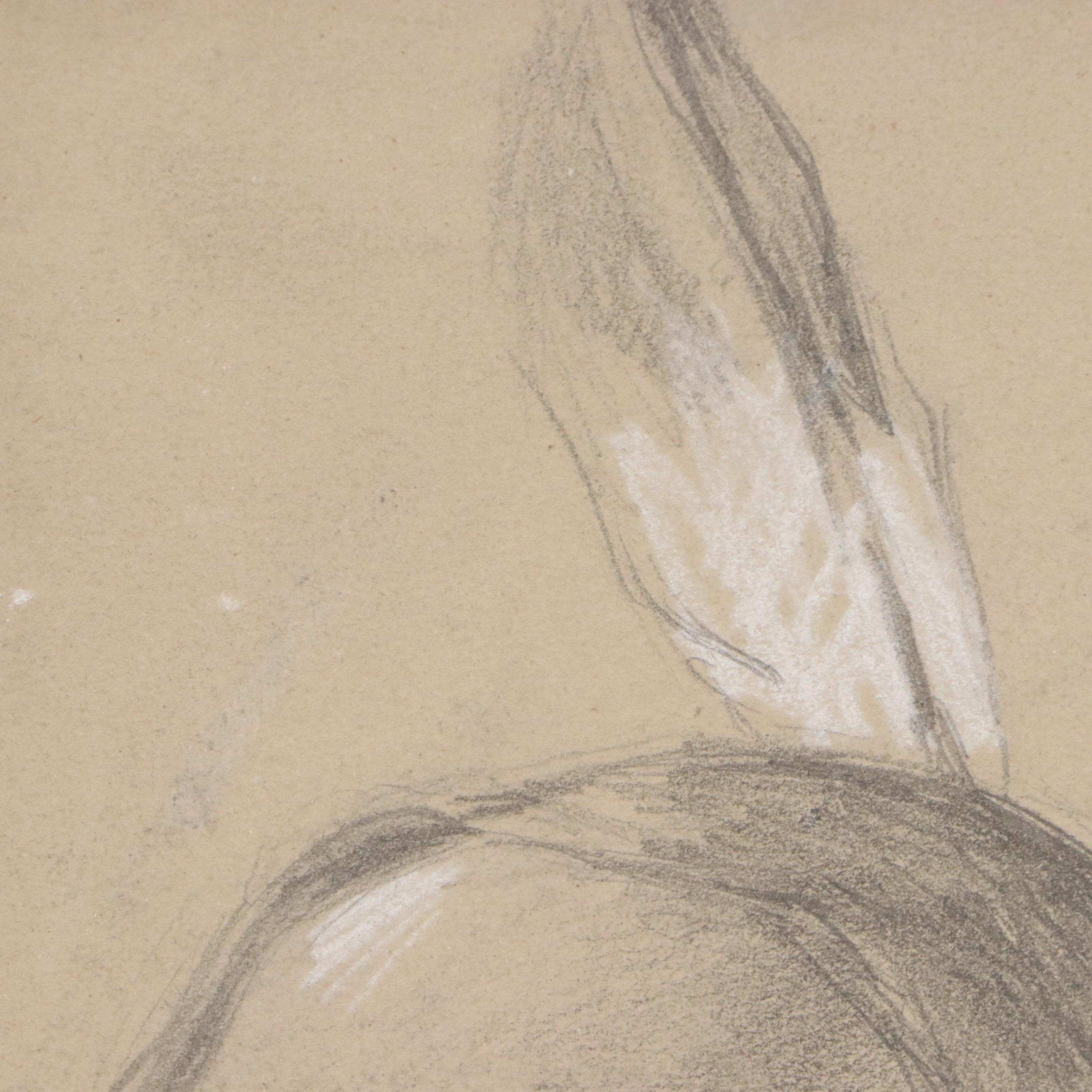 Joseph Henry Sharp Mixed Media Drawing "Portrait of Tallis Masmego"