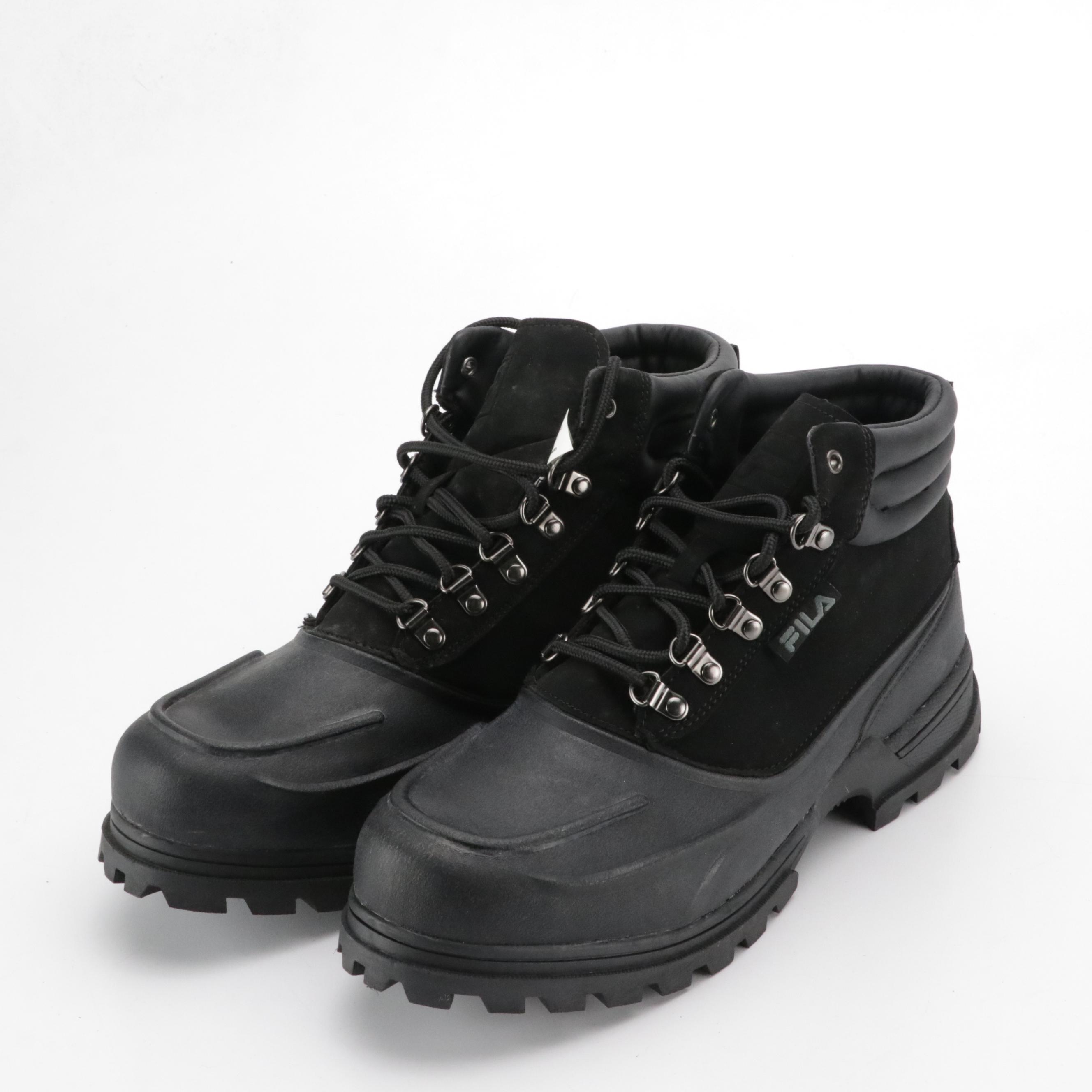 Men's Fila Weathertec and New Balance Winter Boots with Boxes