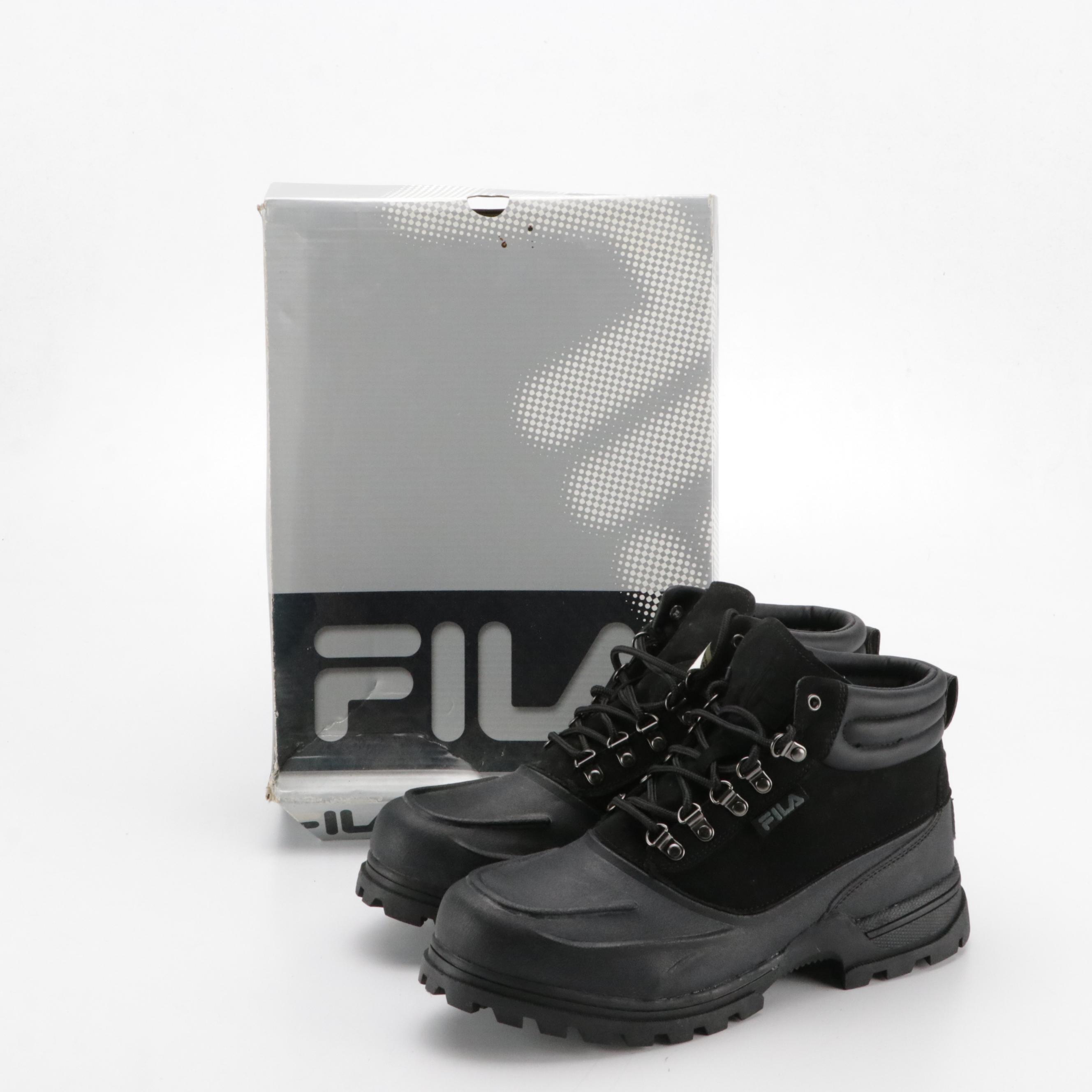 Men's Fila Weathertec and New Balance Winter Boots with Boxes