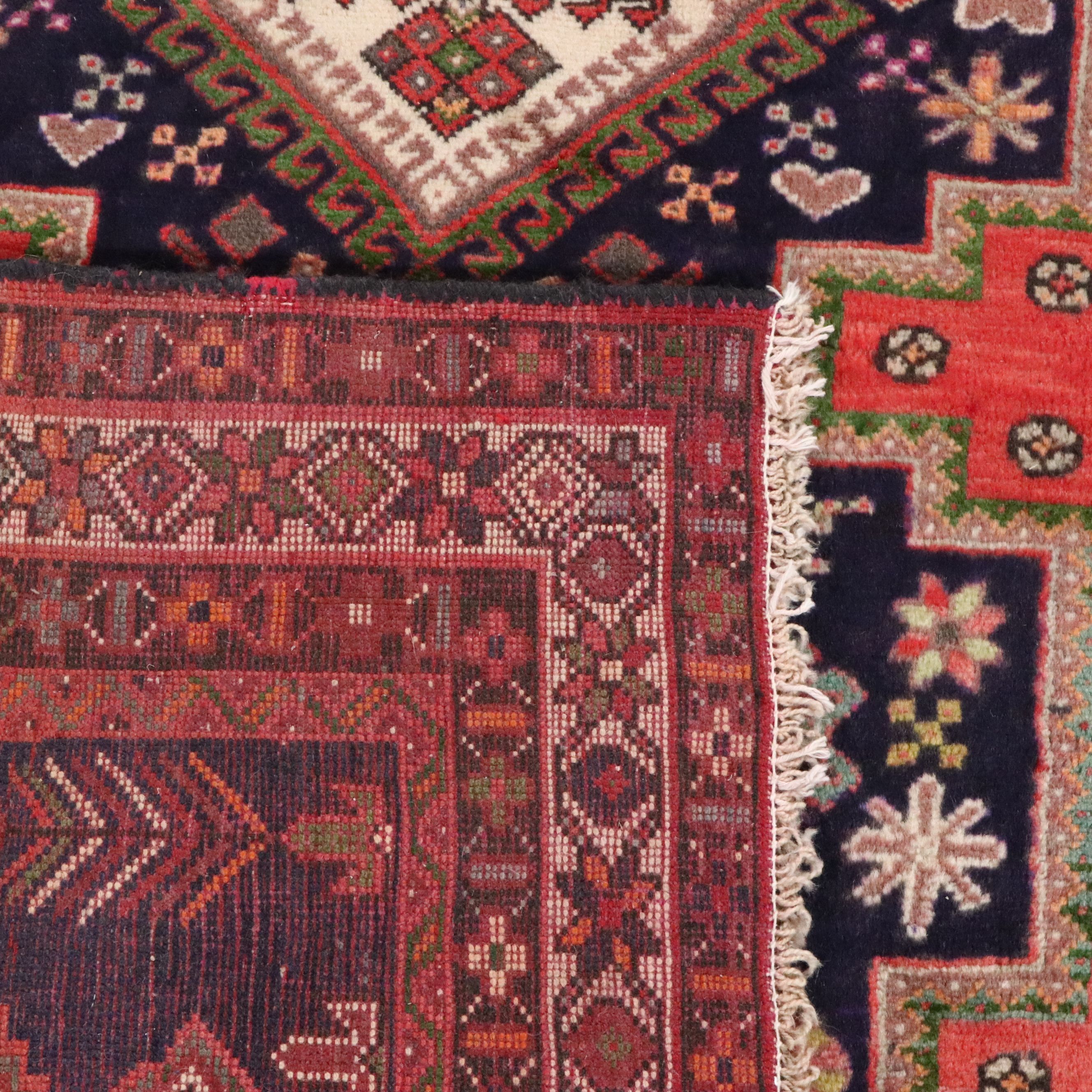 4'9 x 7'5 Hand-Knotted Persian Sirjan Area Rug