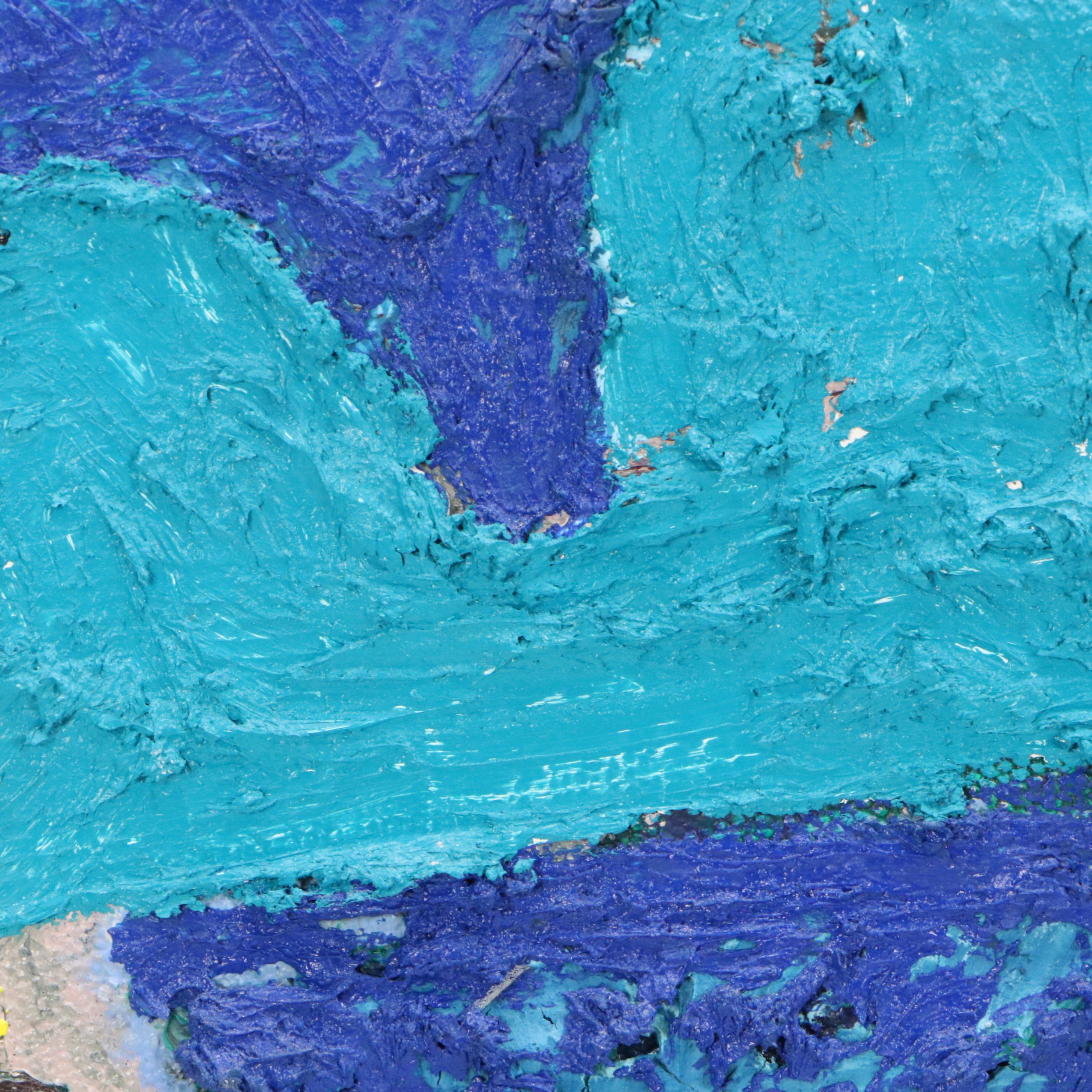 Willard Johnson Impasto Oil Painting "Tokyo Portal," 2022