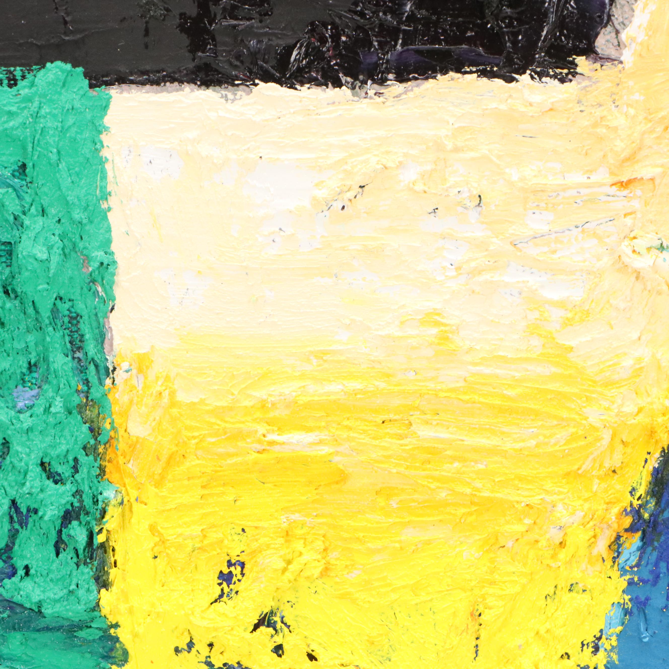 Willard Johnson Impasto Oil Painting "Tokyo Portal," 2022