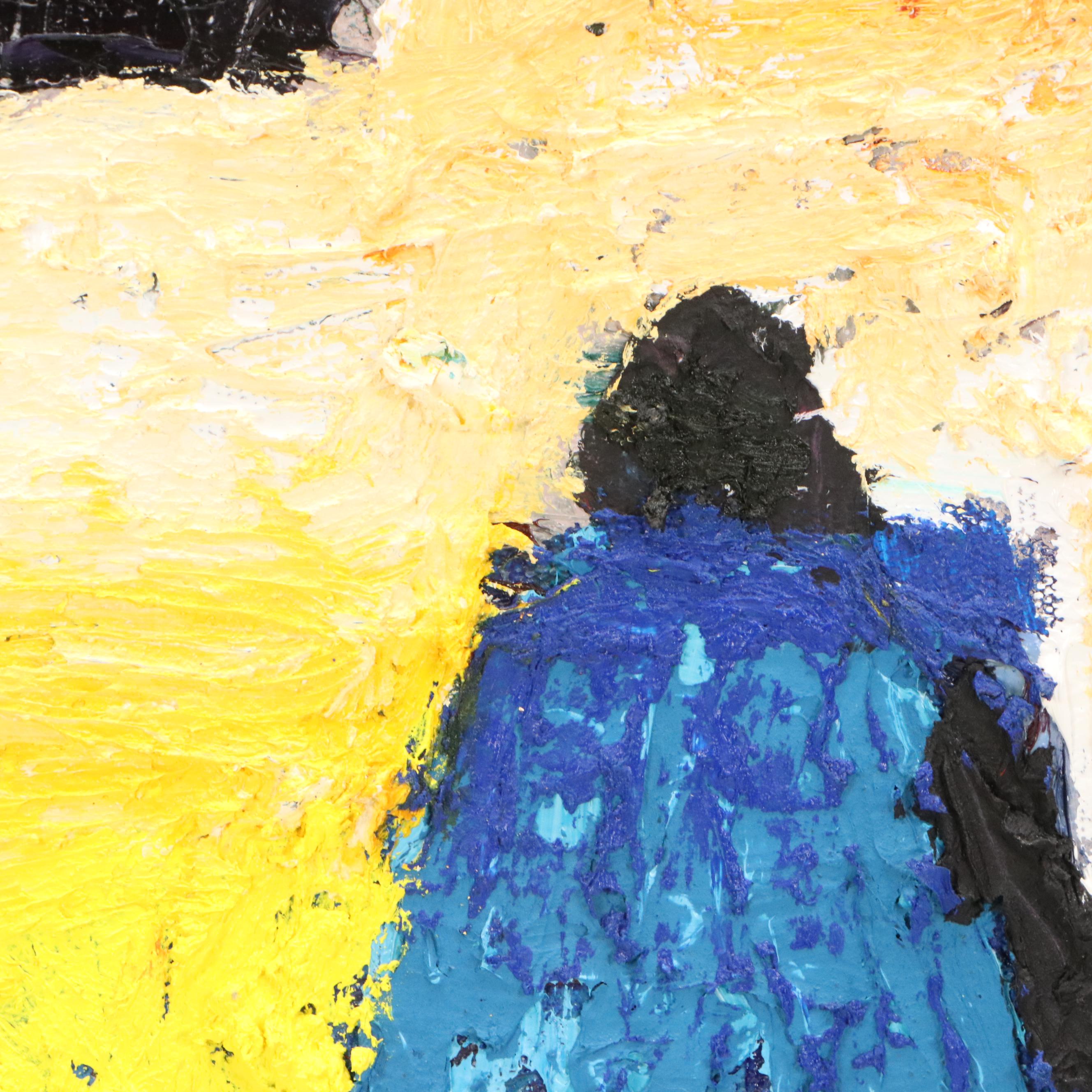 Willard Johnson Impasto Oil Painting "Tokyo Portal," 2022