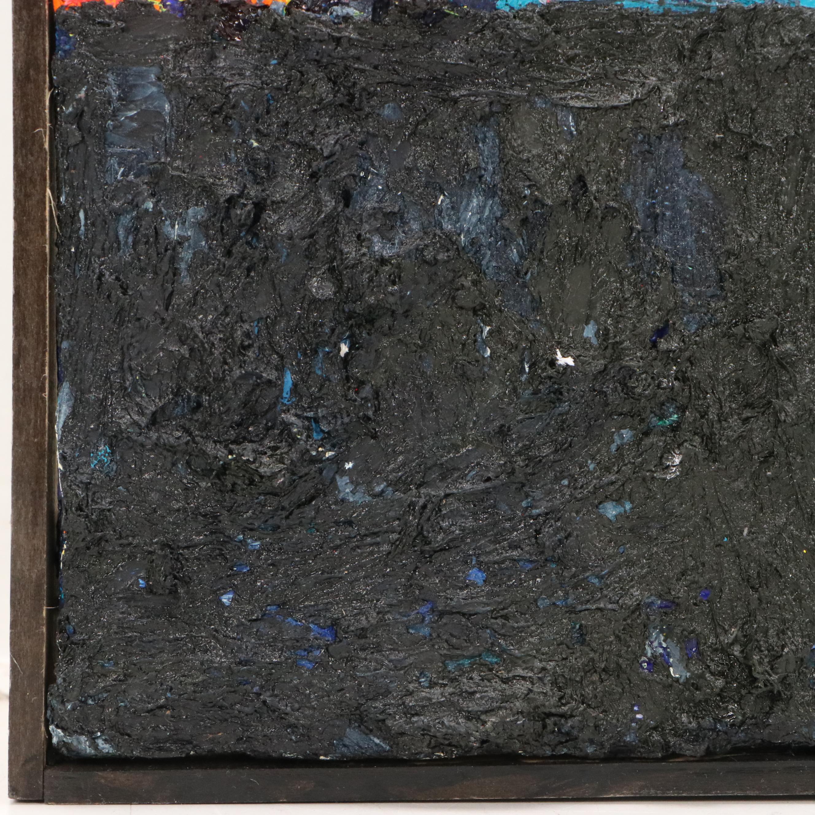 Willard Johnson Impasto Oil Painting "Tokyo Portal," 2022