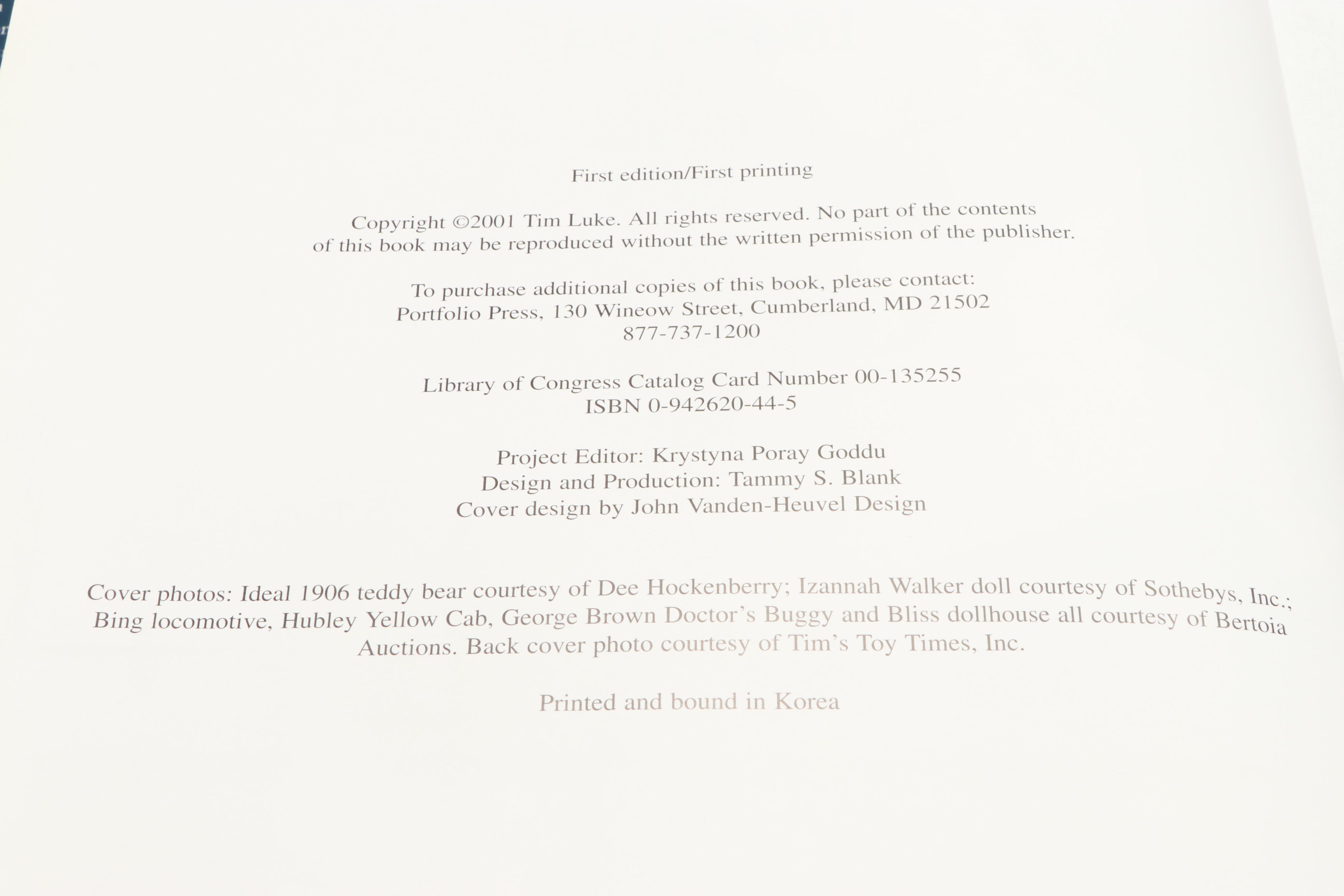 First Edition "The Encyclopedia of Toys" by Constance Eileen King and More