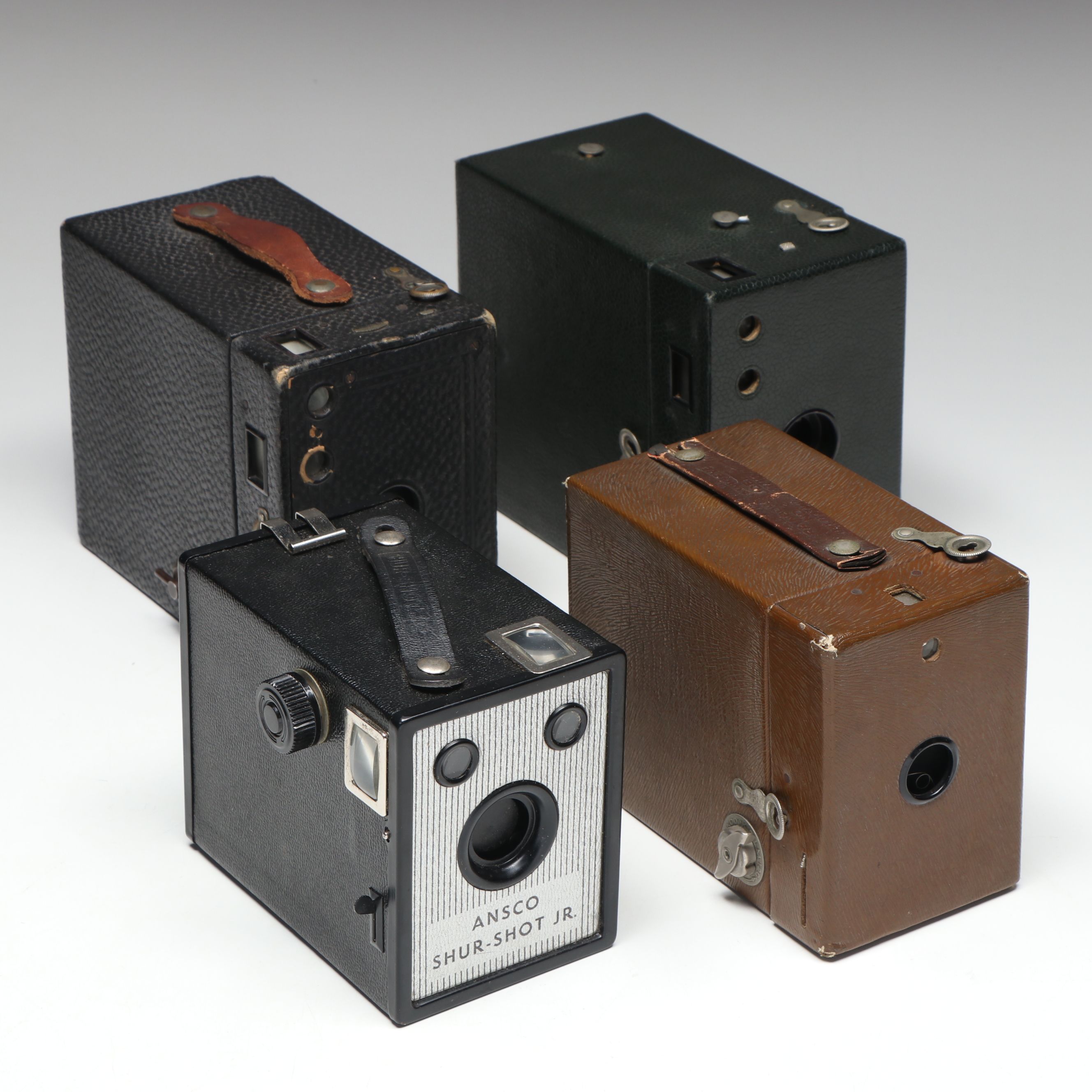 Kodak "Rainbow Hawk-Eye" with Ansco Shur-Shot Jr. and More Vintage Box Cameras