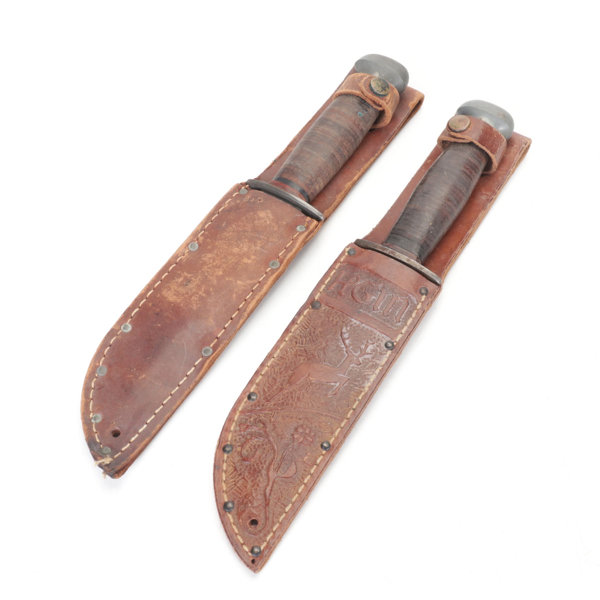 Two Remington RH-36 and Two Other Fixed Blade Knives