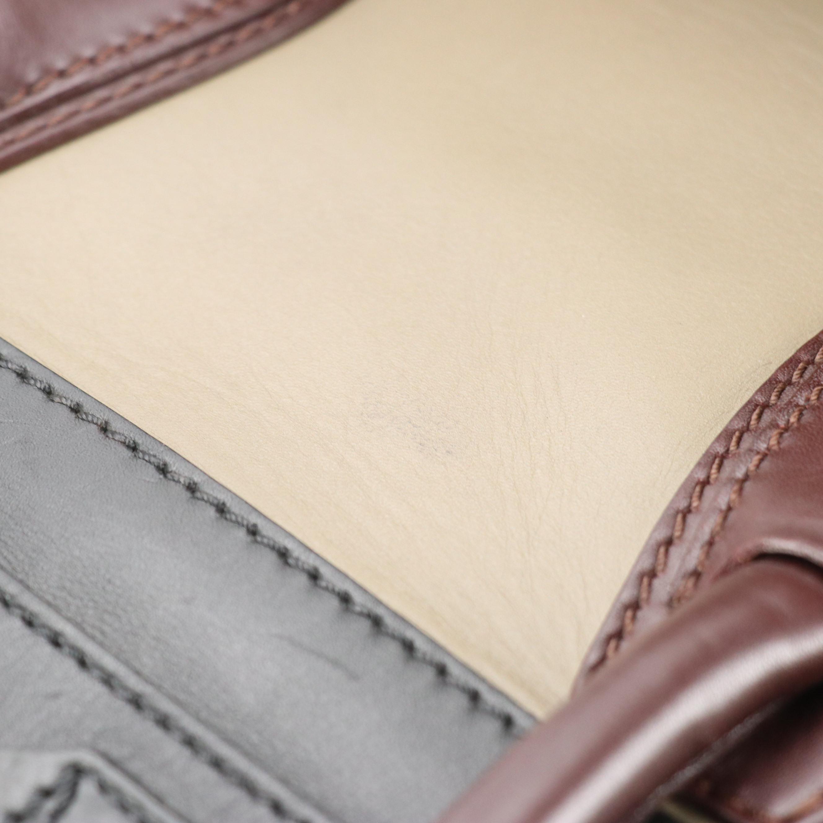 Céline Medium Luggage Handbag in Colorblock Calfskin Leather