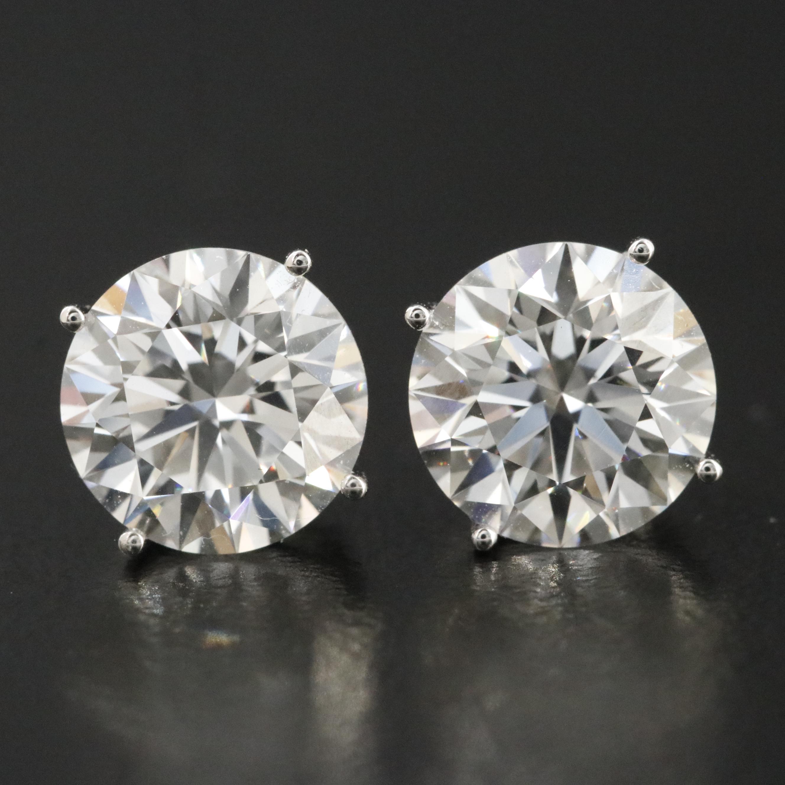 14K 3.86 CTW Lab Grown Diamond Stud Earrings