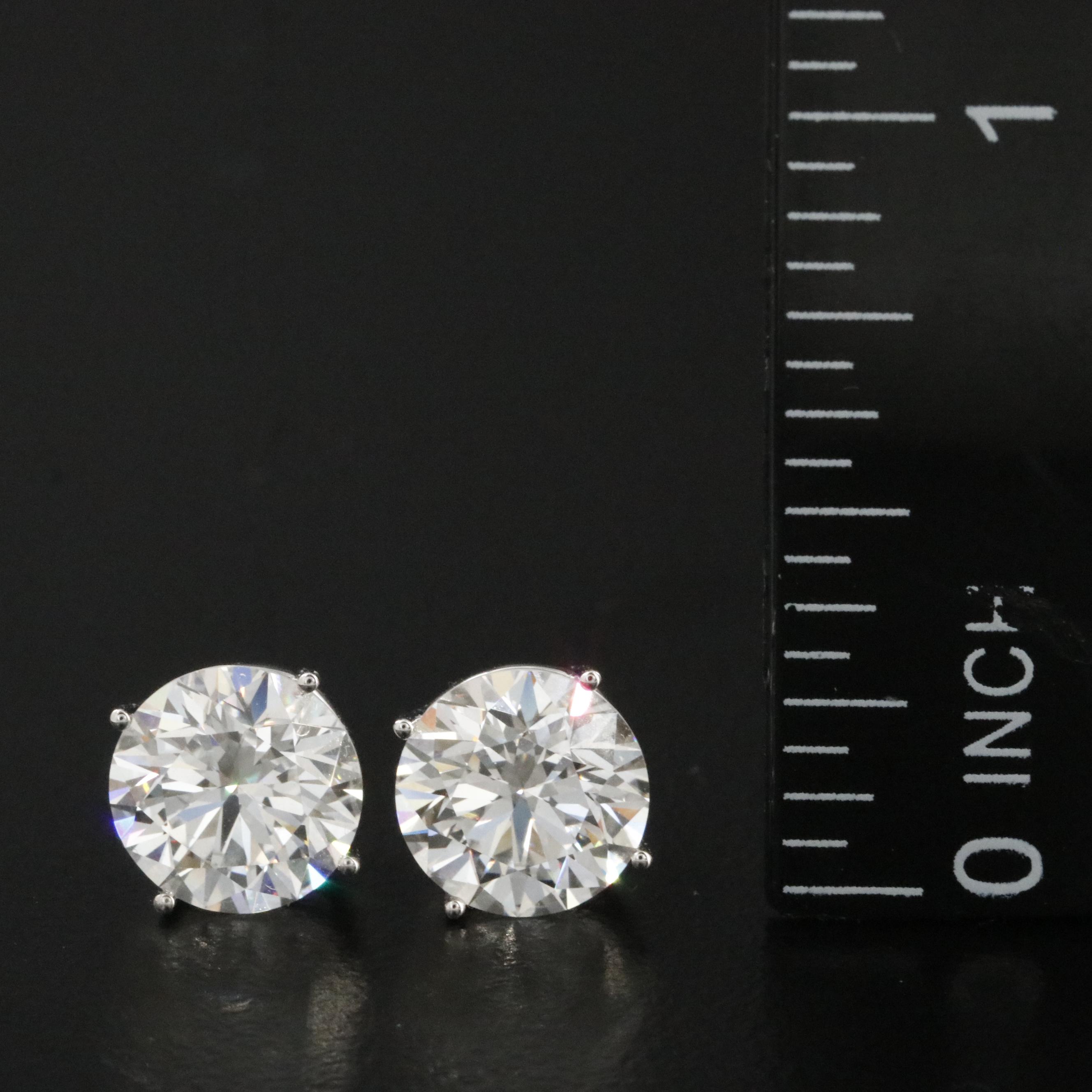 14K 3.86 CTW Lab Grown Diamond Stud Earrings