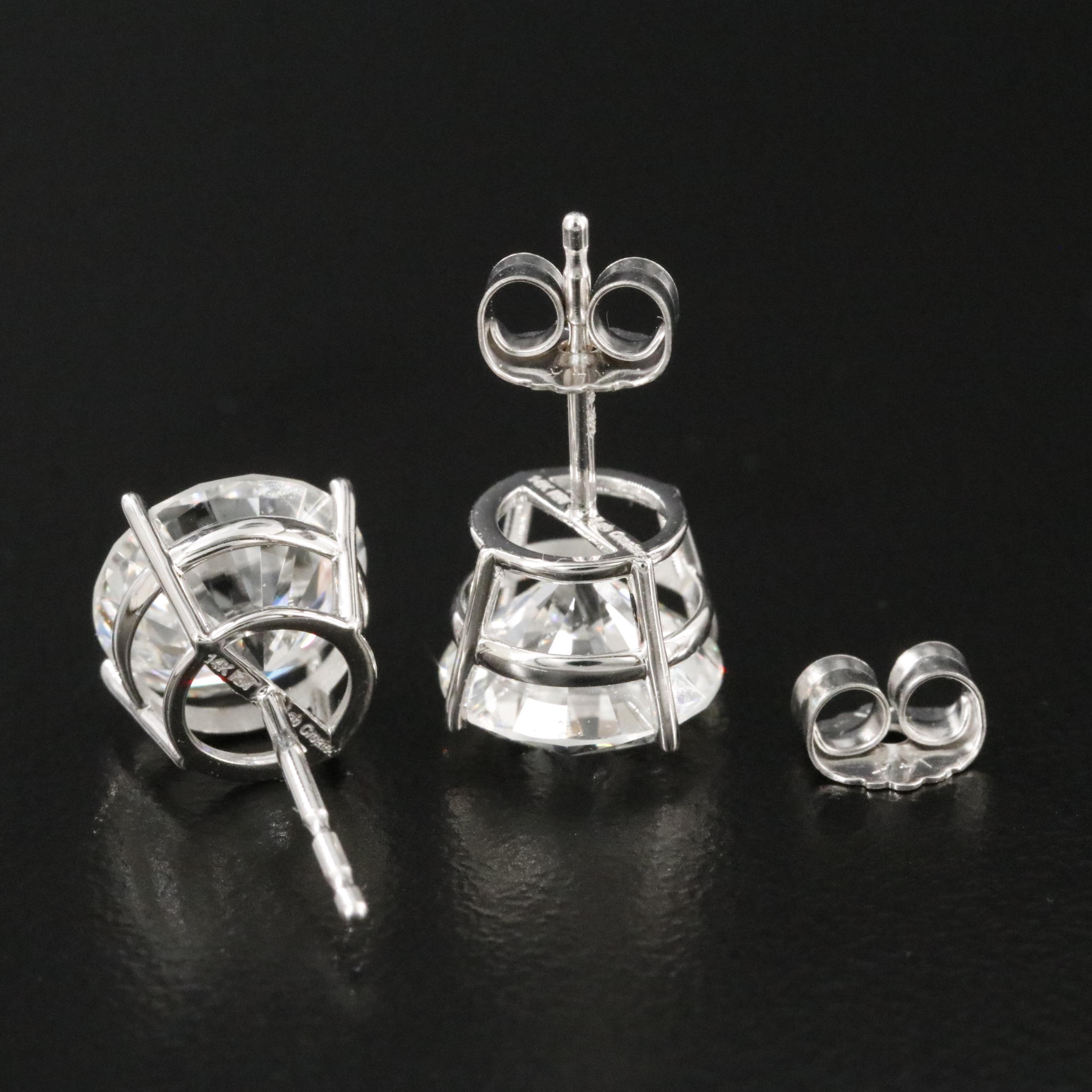 14K 3.86 CTW Lab Grown Diamond Stud Earrings