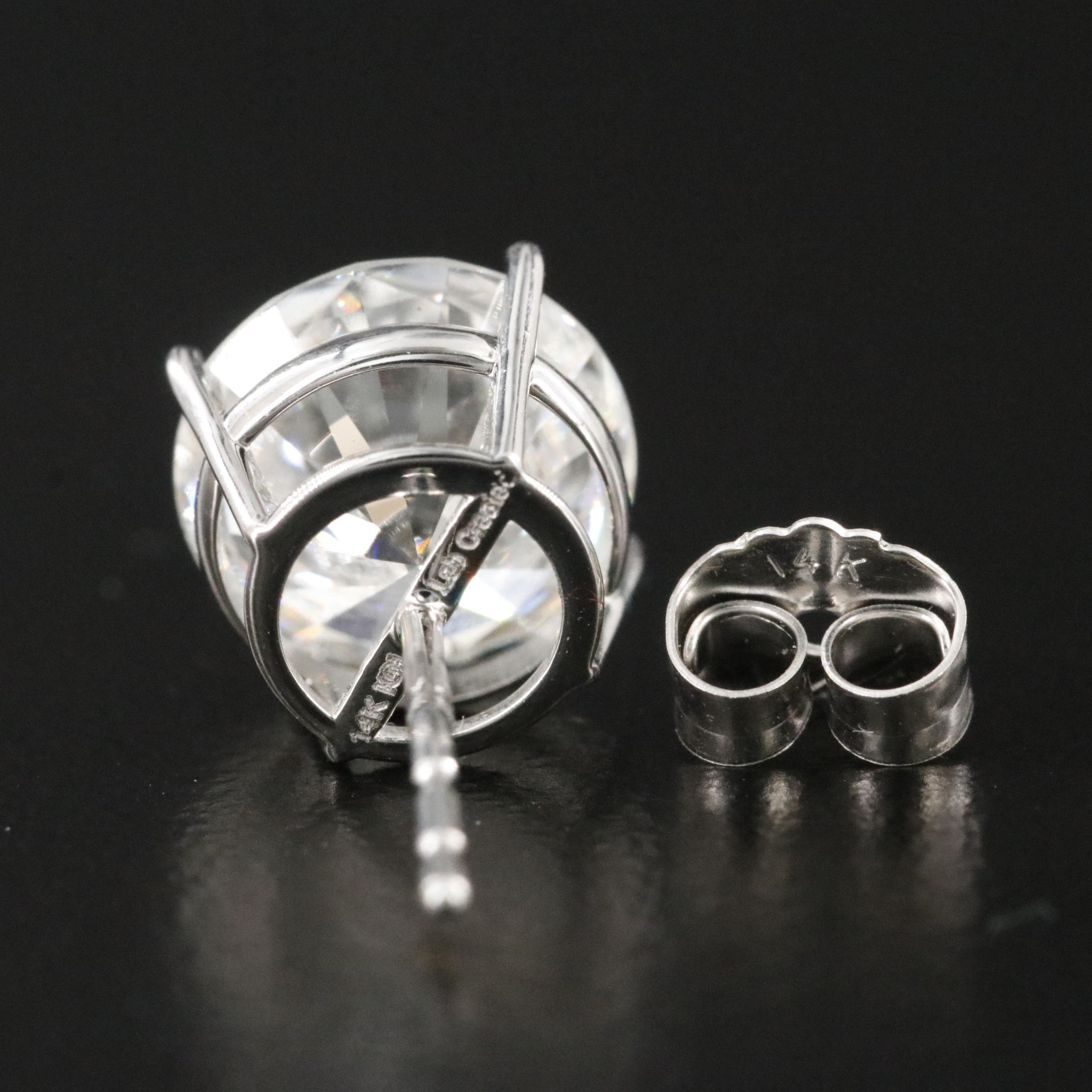 14K 3.86 CTW Lab Grown Diamond Stud Earrings