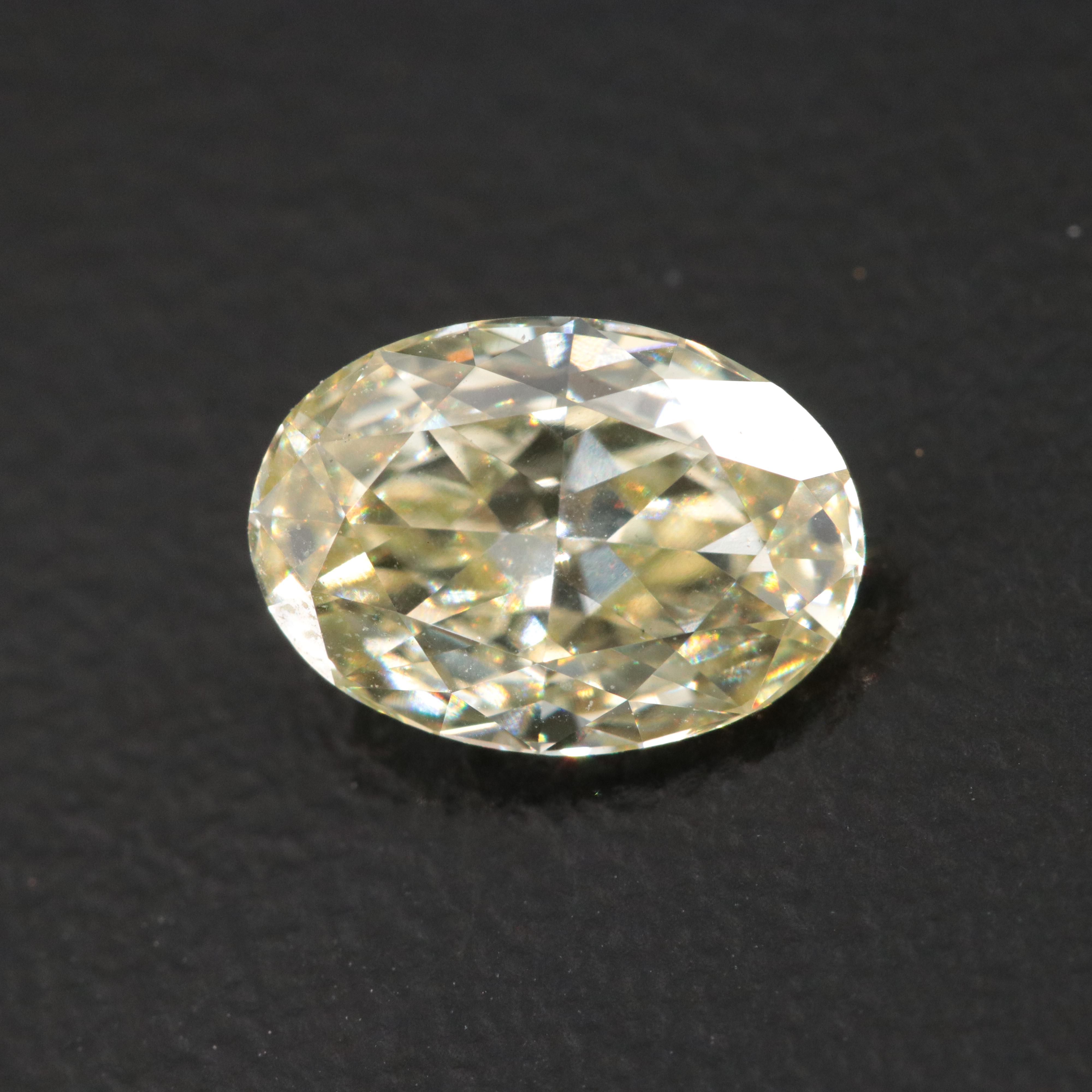Loose 1.16 CT Lab Grown Fancy Yellow Diamond with IGI Report