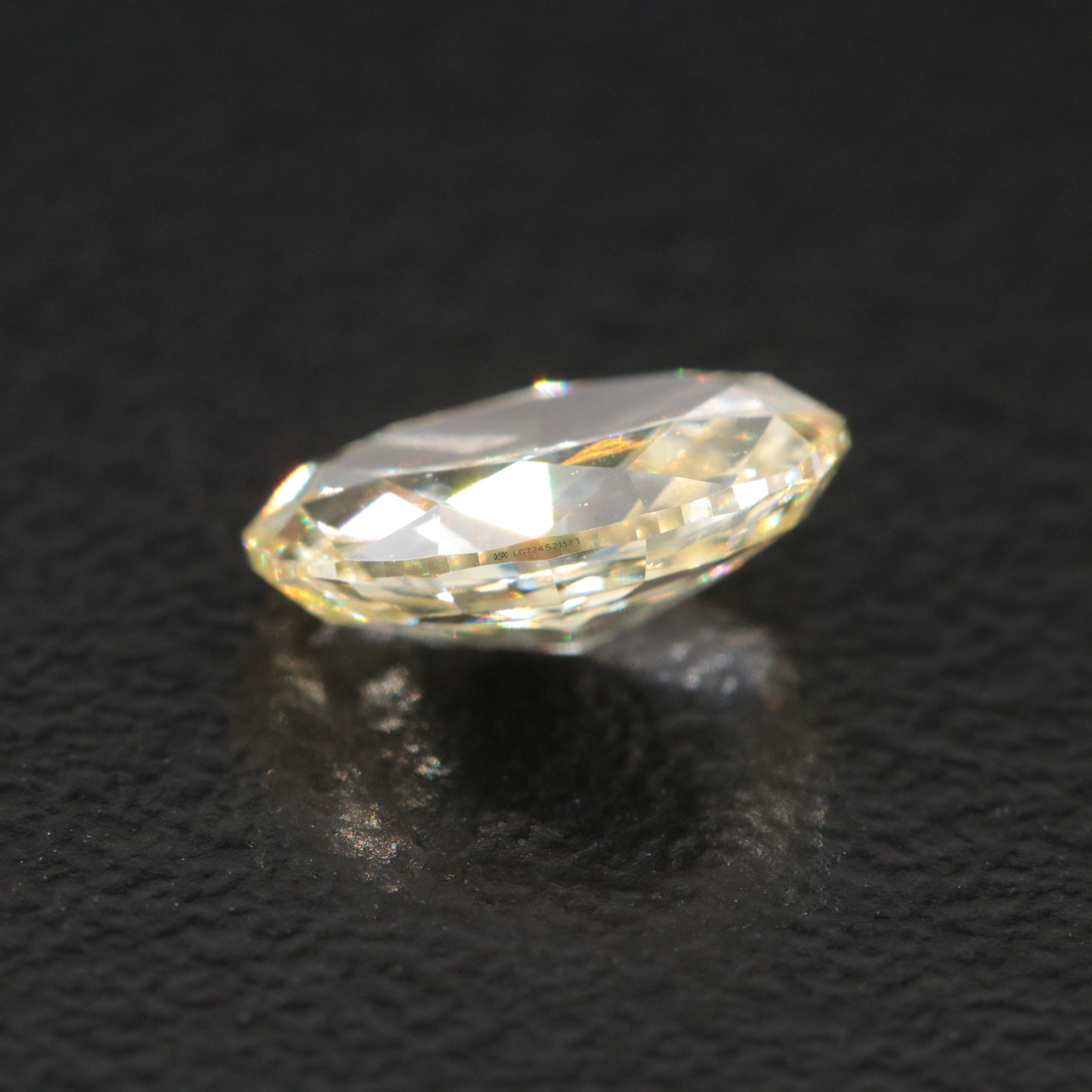 Loose 1.16 CT Lab Grown Fancy Yellow Diamond with IGI Report