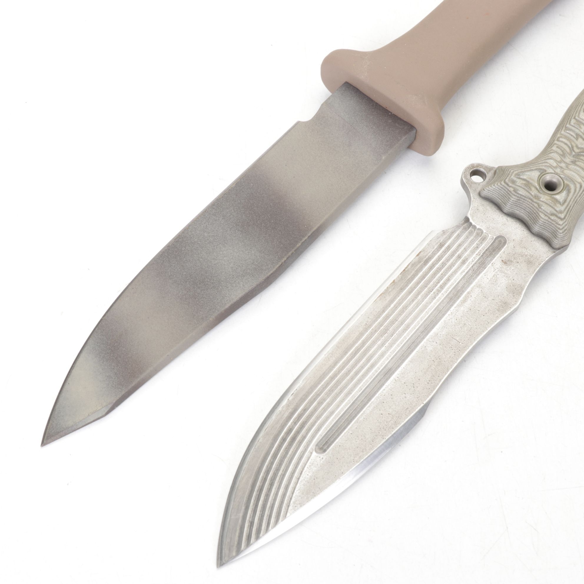 Blackjack "Highland Dirk II" Push Dagger and Four Other Fixed Blade Knives