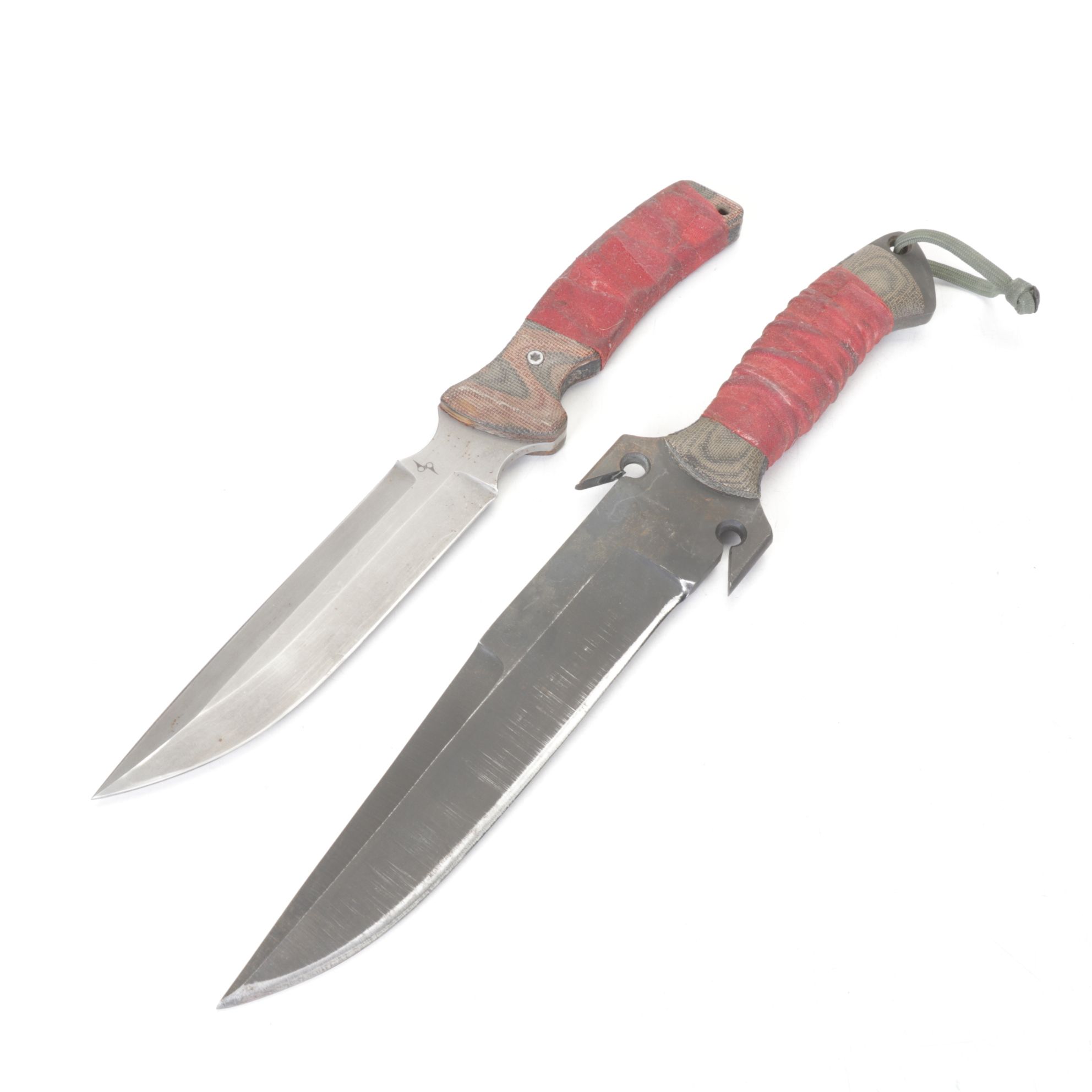 Blackjack "Highland Dirk II" Push Dagger and Four Other Fixed Blade Knives