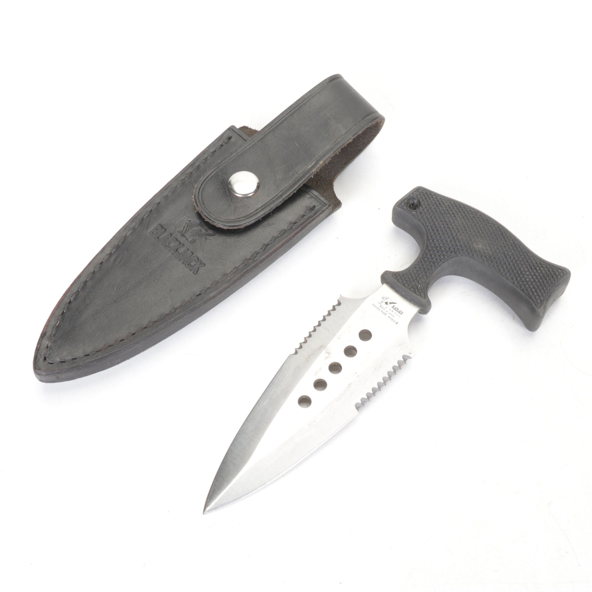 Blackjack "Highland Dirk II" Push Dagger and Four Other Fixed Blade Knives