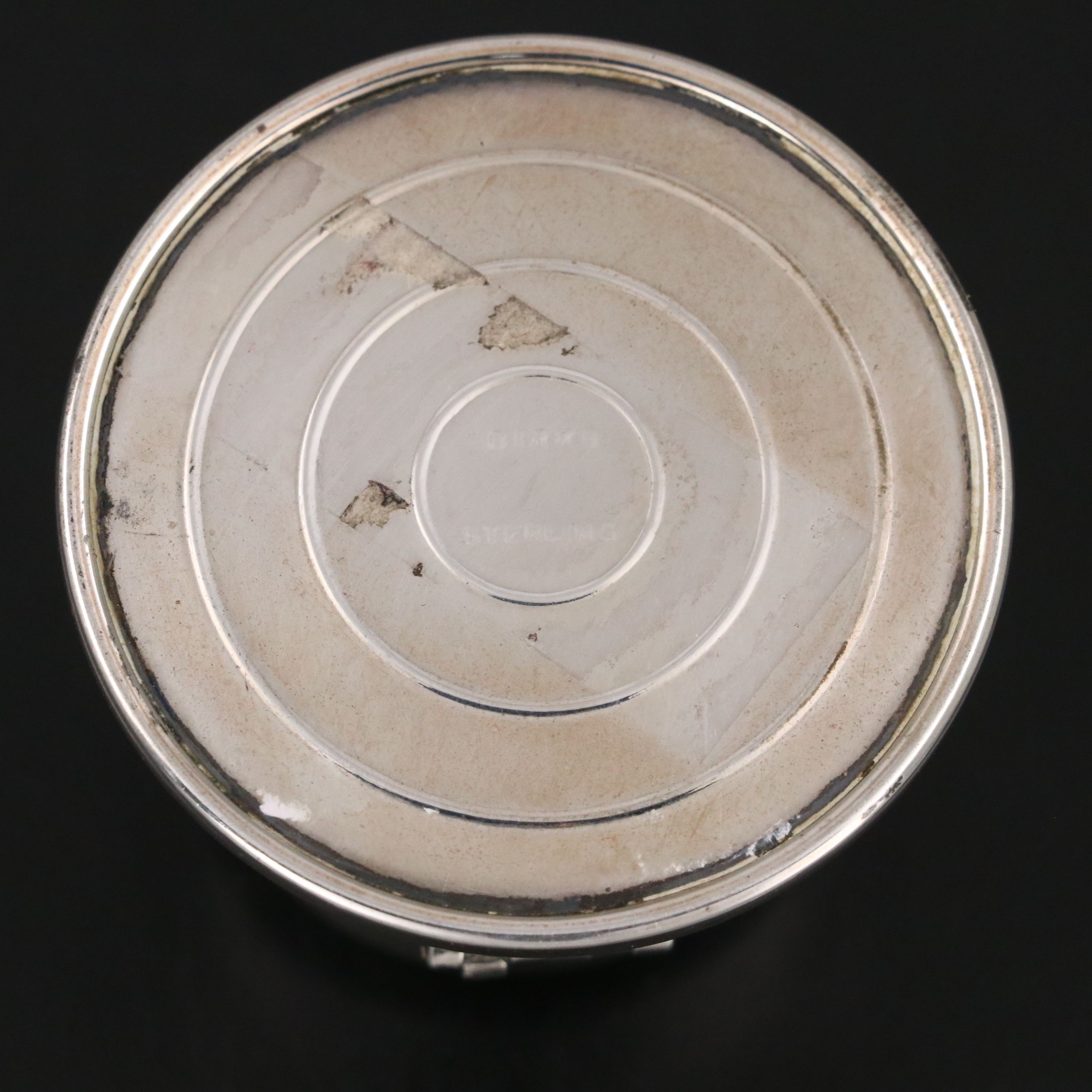 Birks Sterling Silver Capstan-Form Ring Box