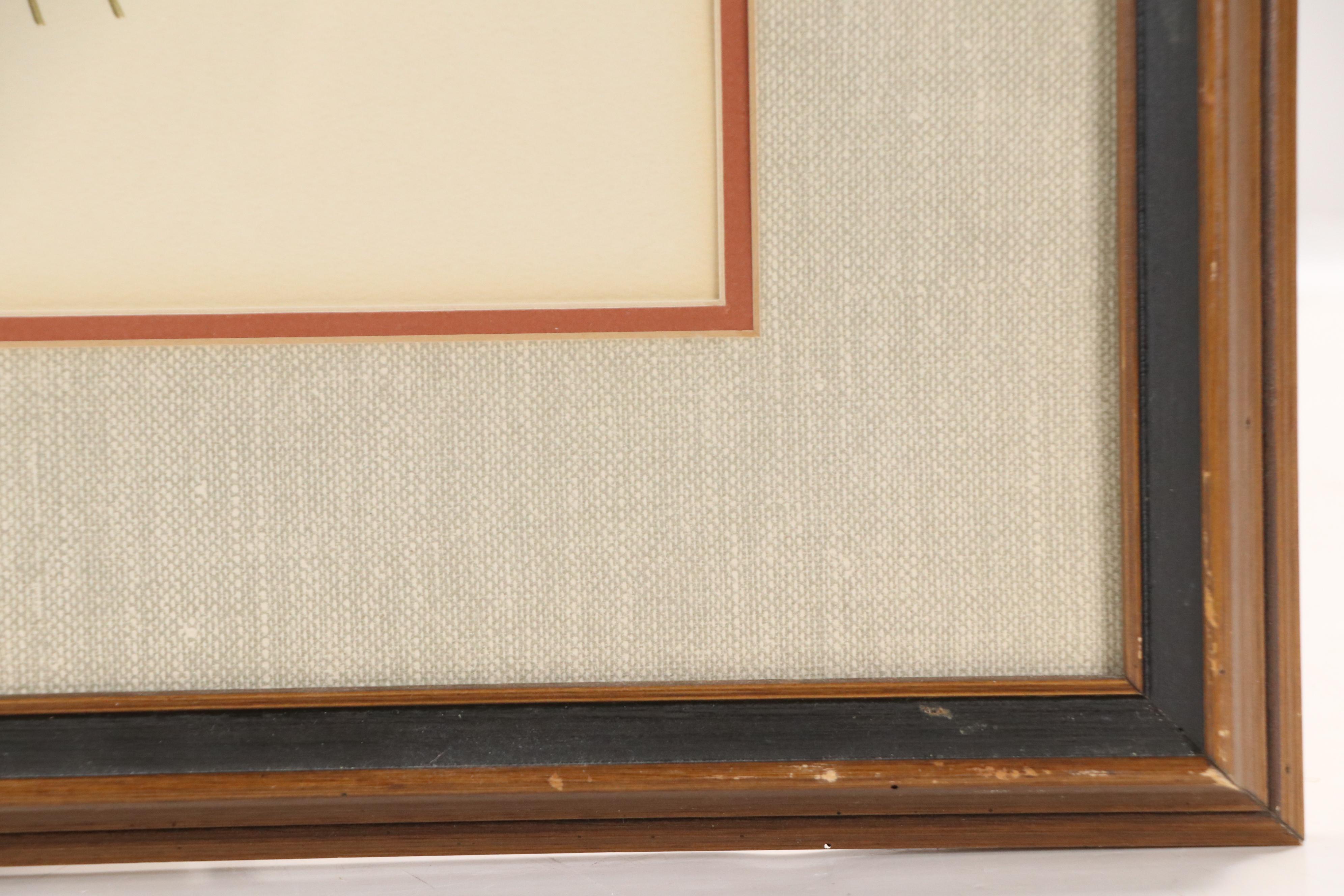 John A. Ruthven Offset Lithograph "Quail," Mid to Late 20th Century