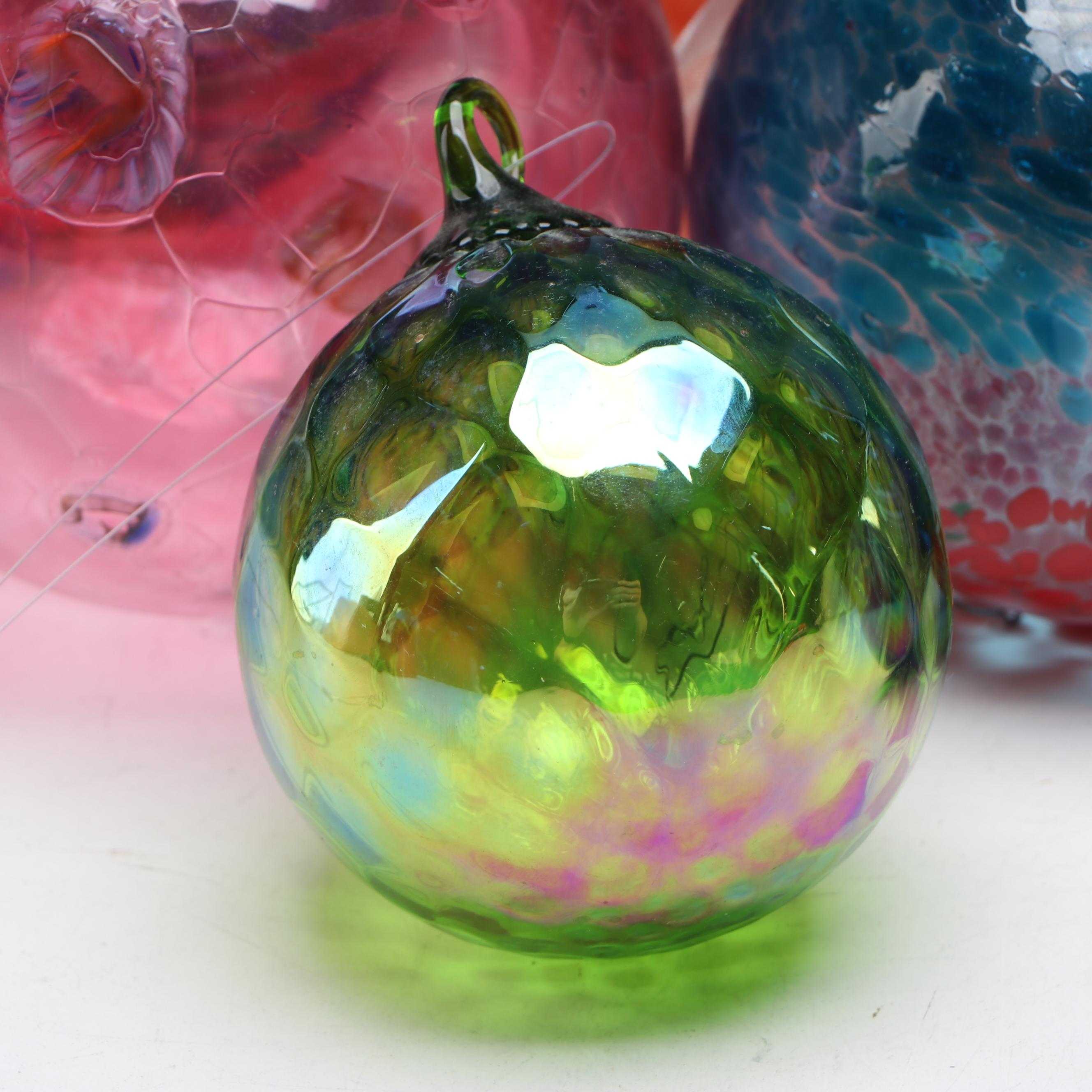Victor Alexander Heart-Shaped Ornaments with More Blown Art Glass
