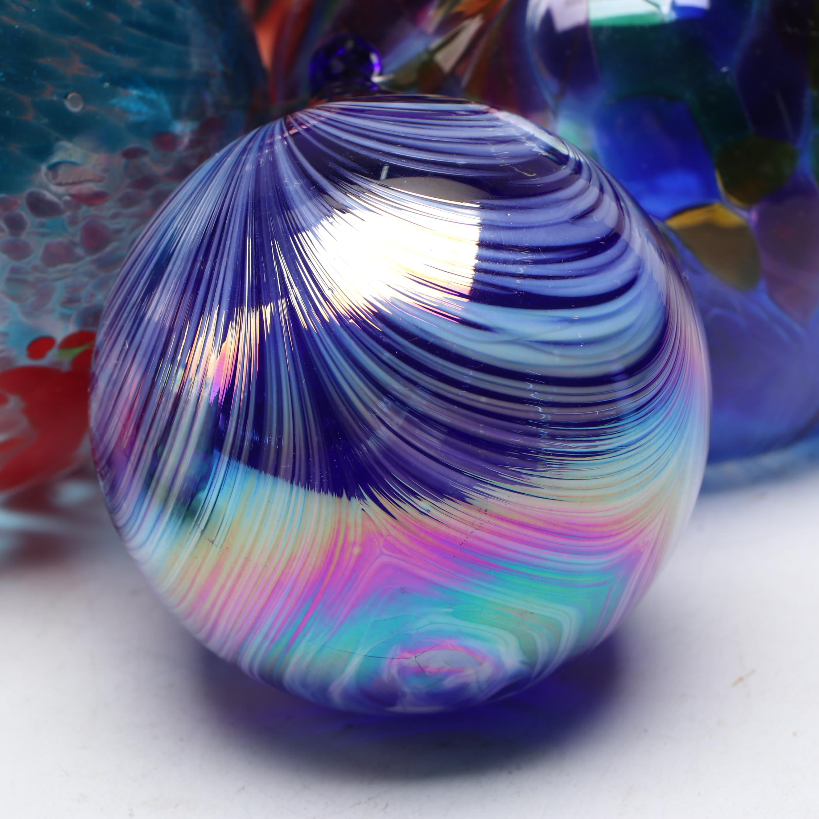 Victor Alexander Heart-Shaped Ornaments with More Blown Art Glass