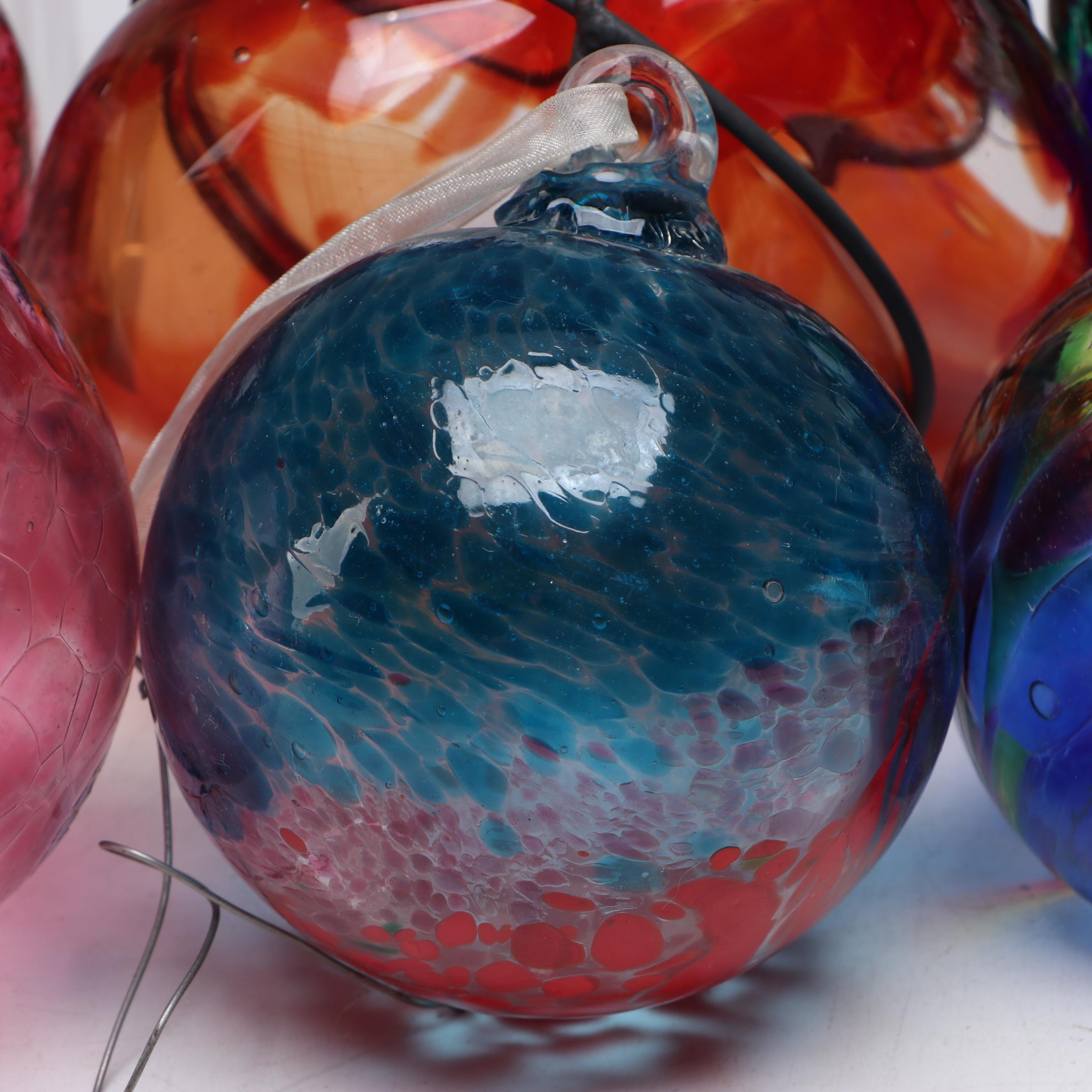 Victor Alexander Heart-Shaped Ornaments with More Blown Art Glass