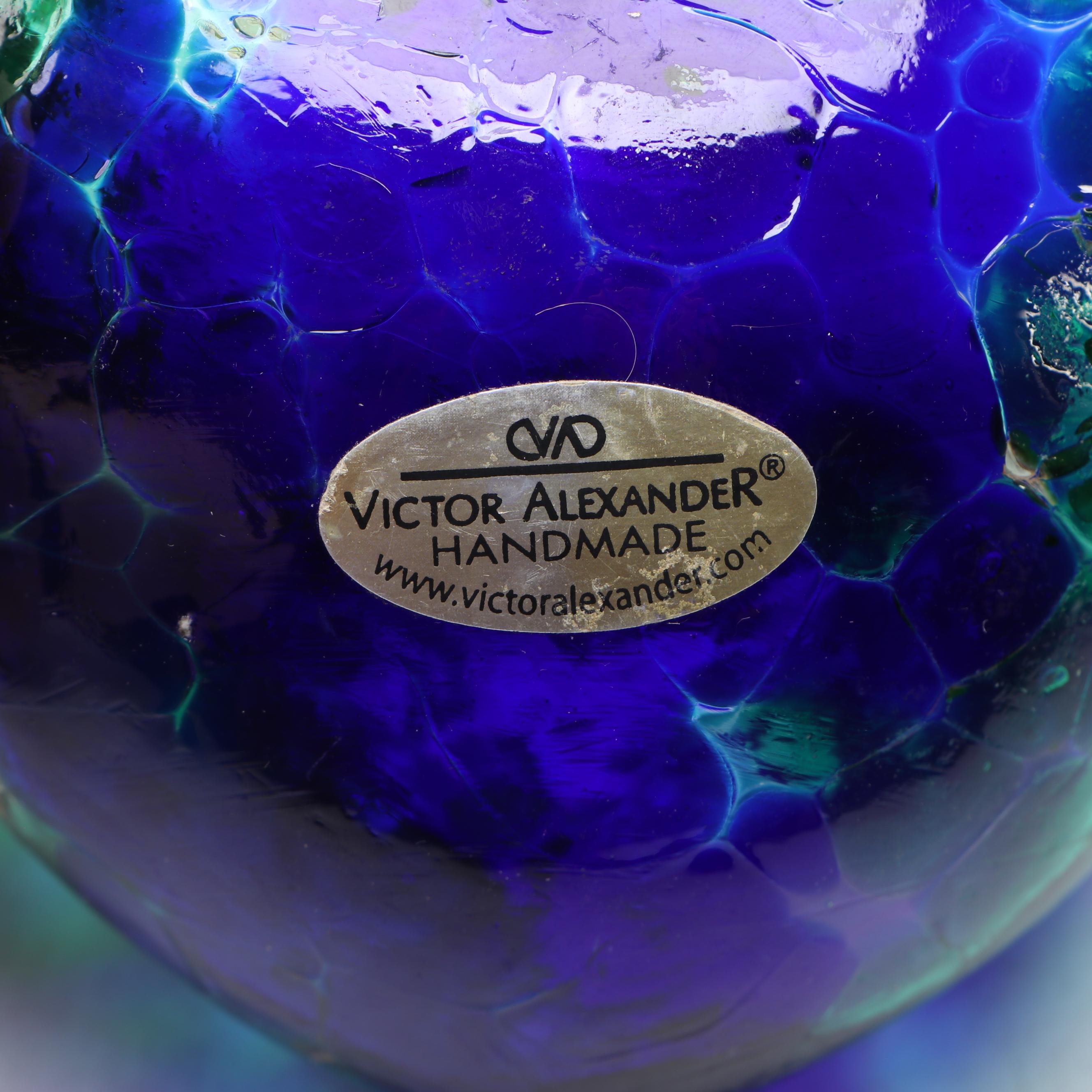 Victor Alexander Heart-Shaped Ornaments with More Blown Art Glass
