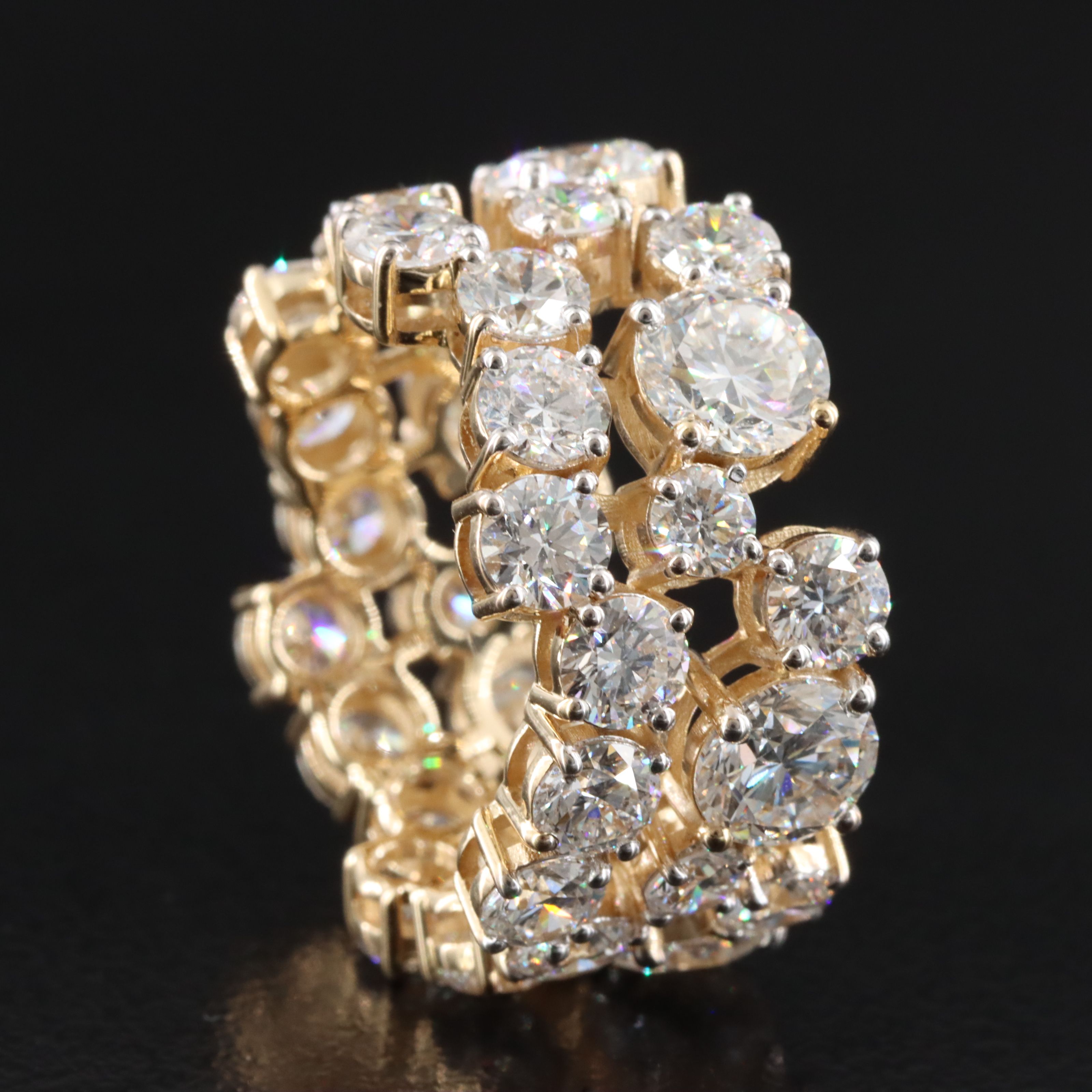 14K 8.75 CTW Lab Grown Diamond Eternity Band