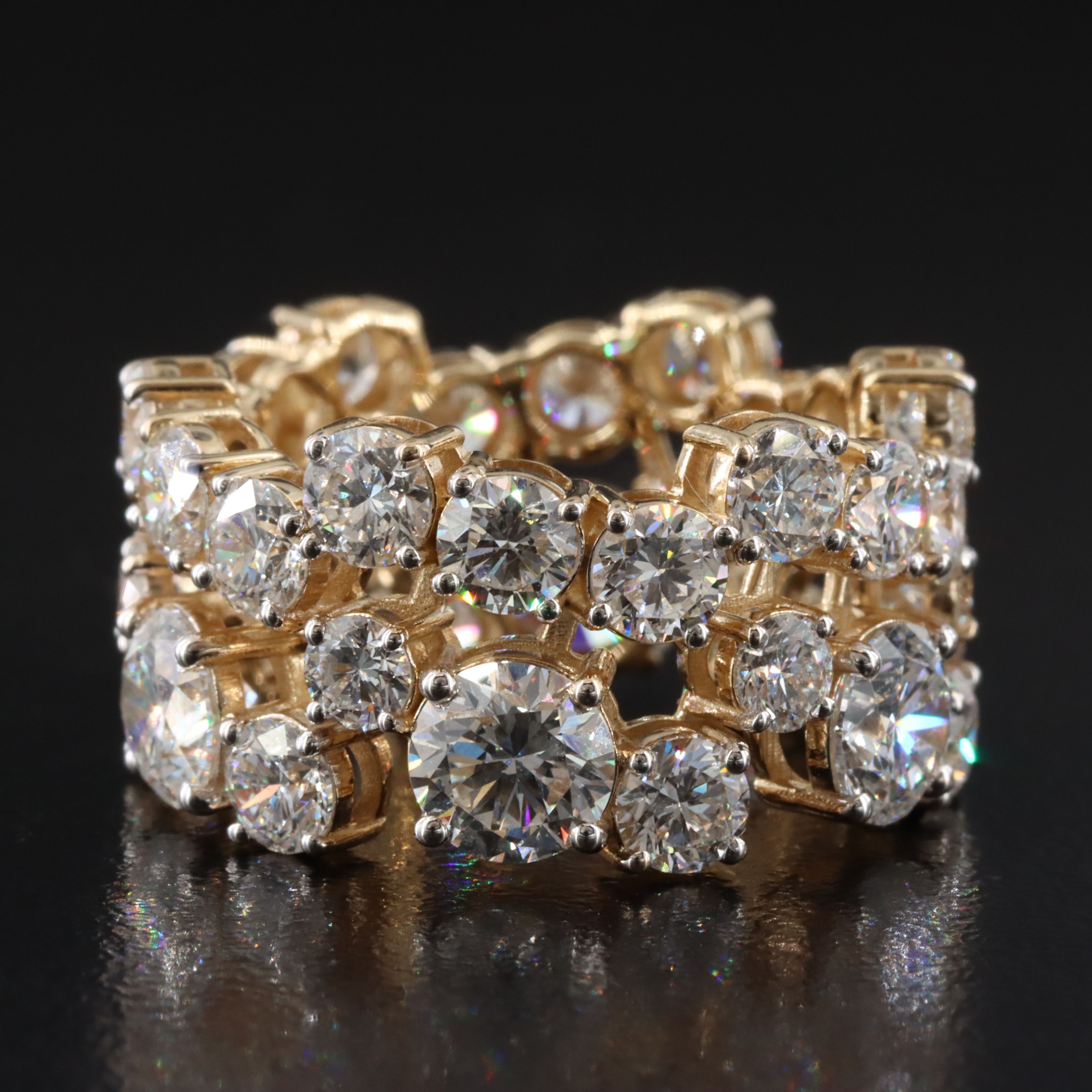 14K 8.75 CTW Lab Grown Diamond Eternity Band