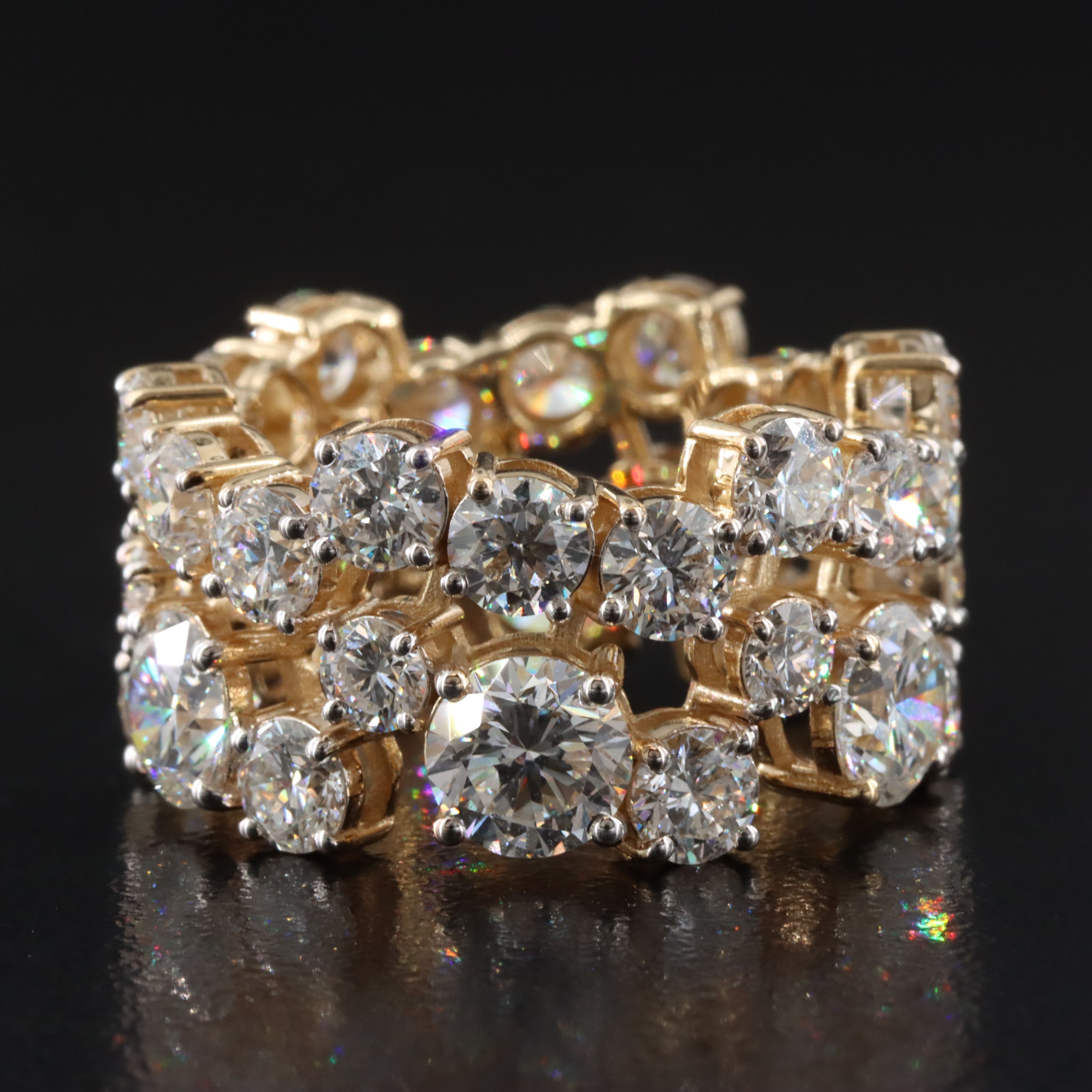 14K 8.75 CTW Lab Grown Diamond Eternity Band