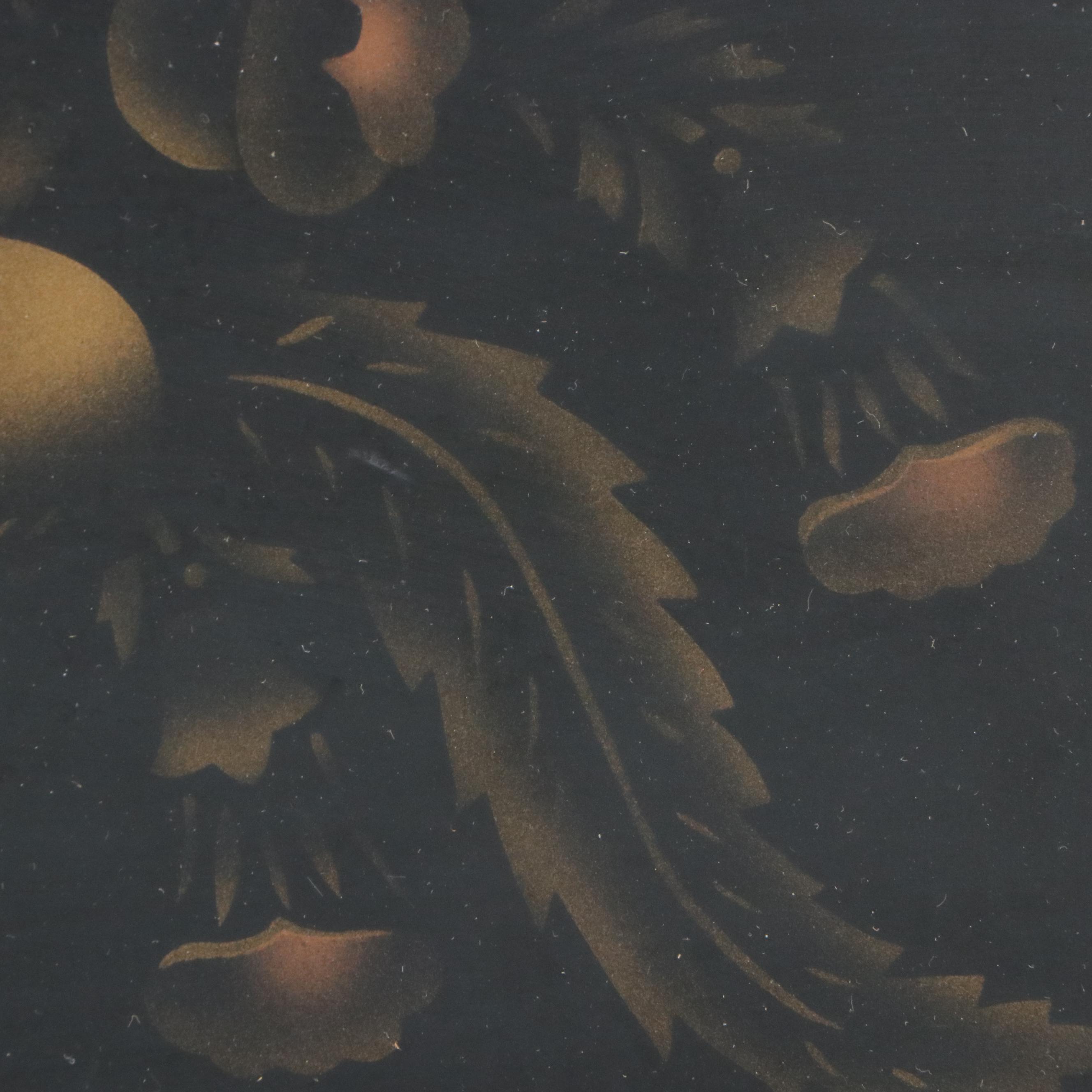 Hitchcock Federal Style Trumeau Mirror with Stenciled Still Life